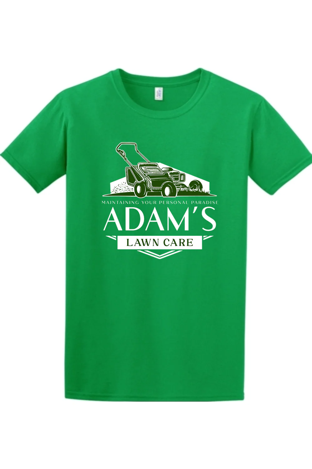 Adam's Lawn Care Adult T-Shirt - Image 2