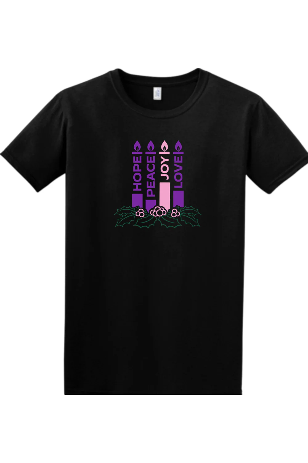 Advent Wreath Adult T-shirt - Image 3