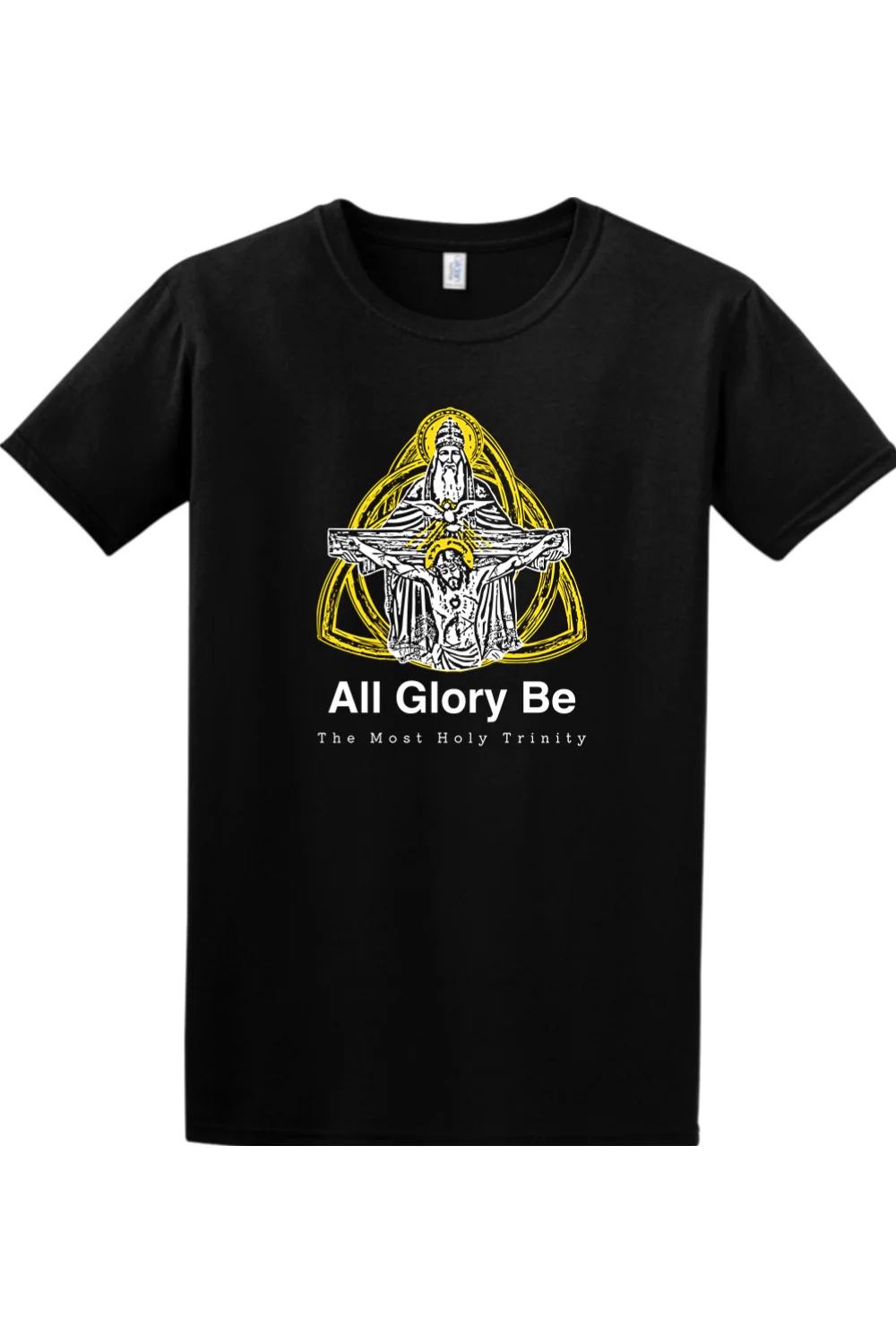 All Glory Be - Holy Trinity Adult T-shirt - Image 8
