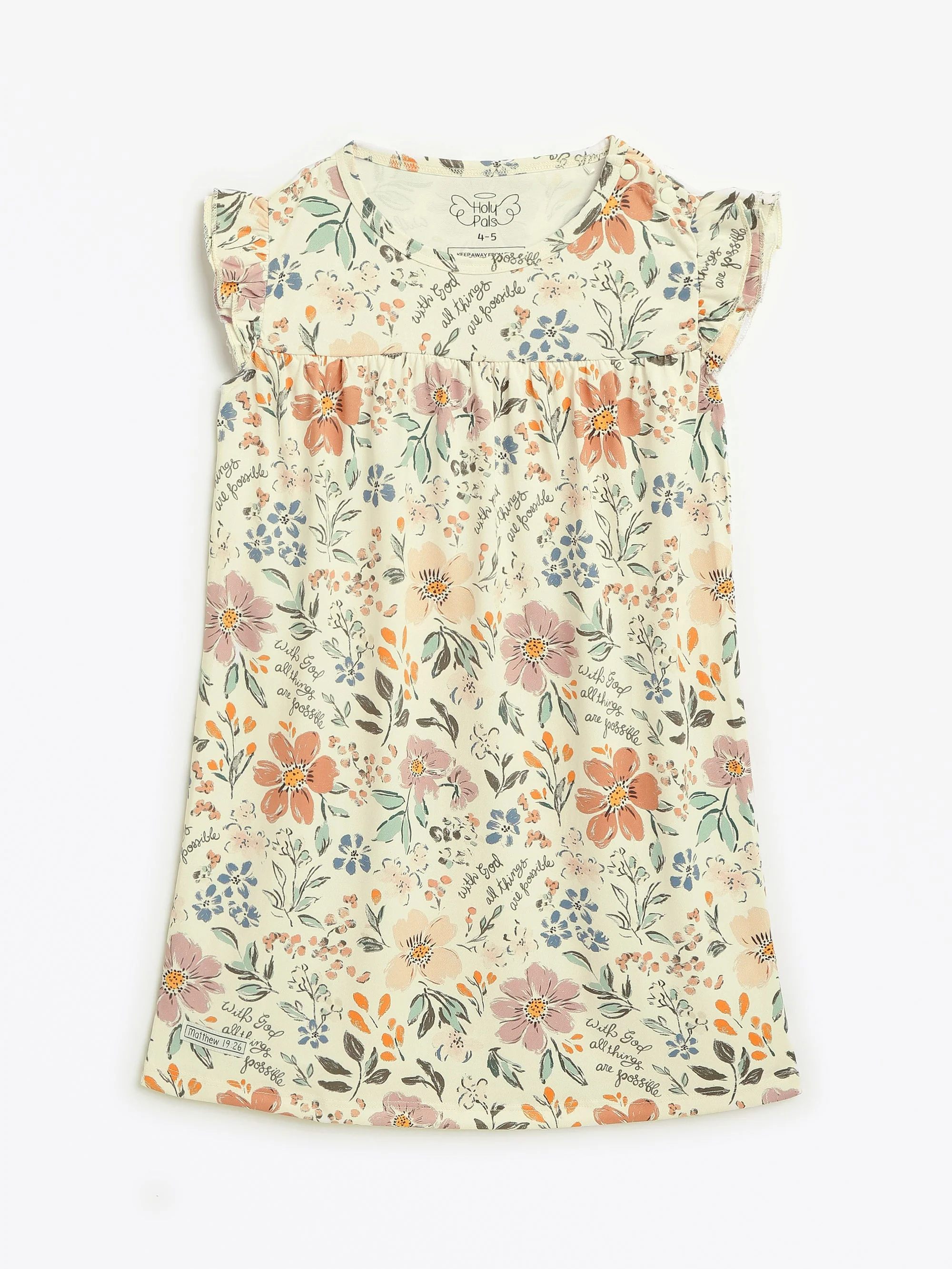 All Things Are Possible PJ Girls Nightgown Polyester