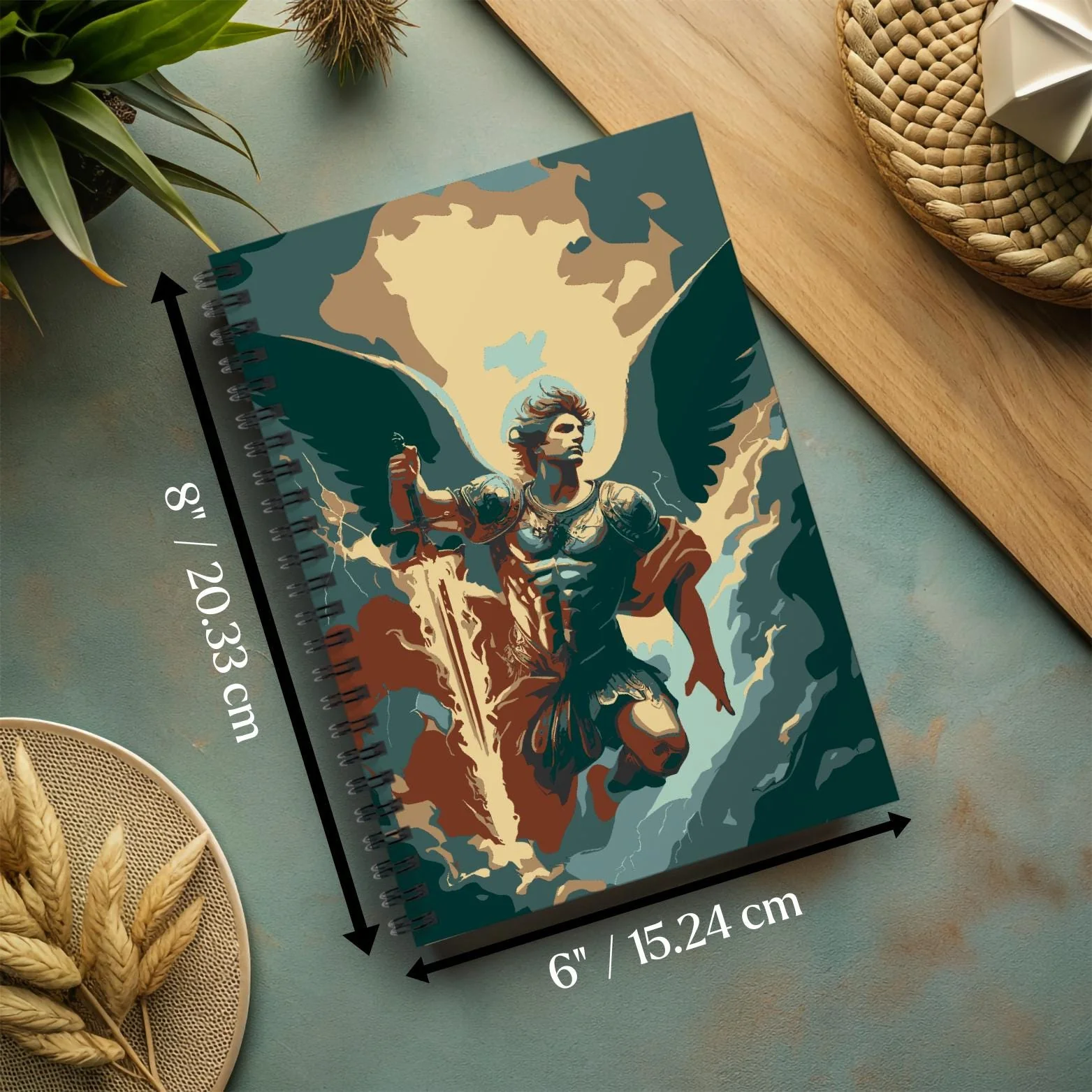 Archangel Michael Journal Spiral Bound Notebook - Image 5