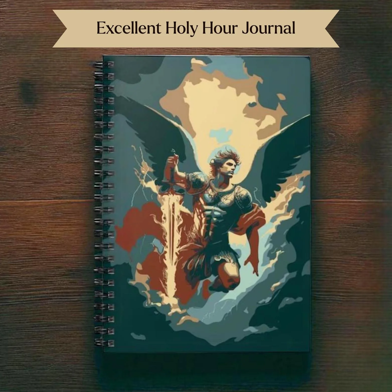 Archangel Michael Journal Spiral Bound Notebook - Image 6
