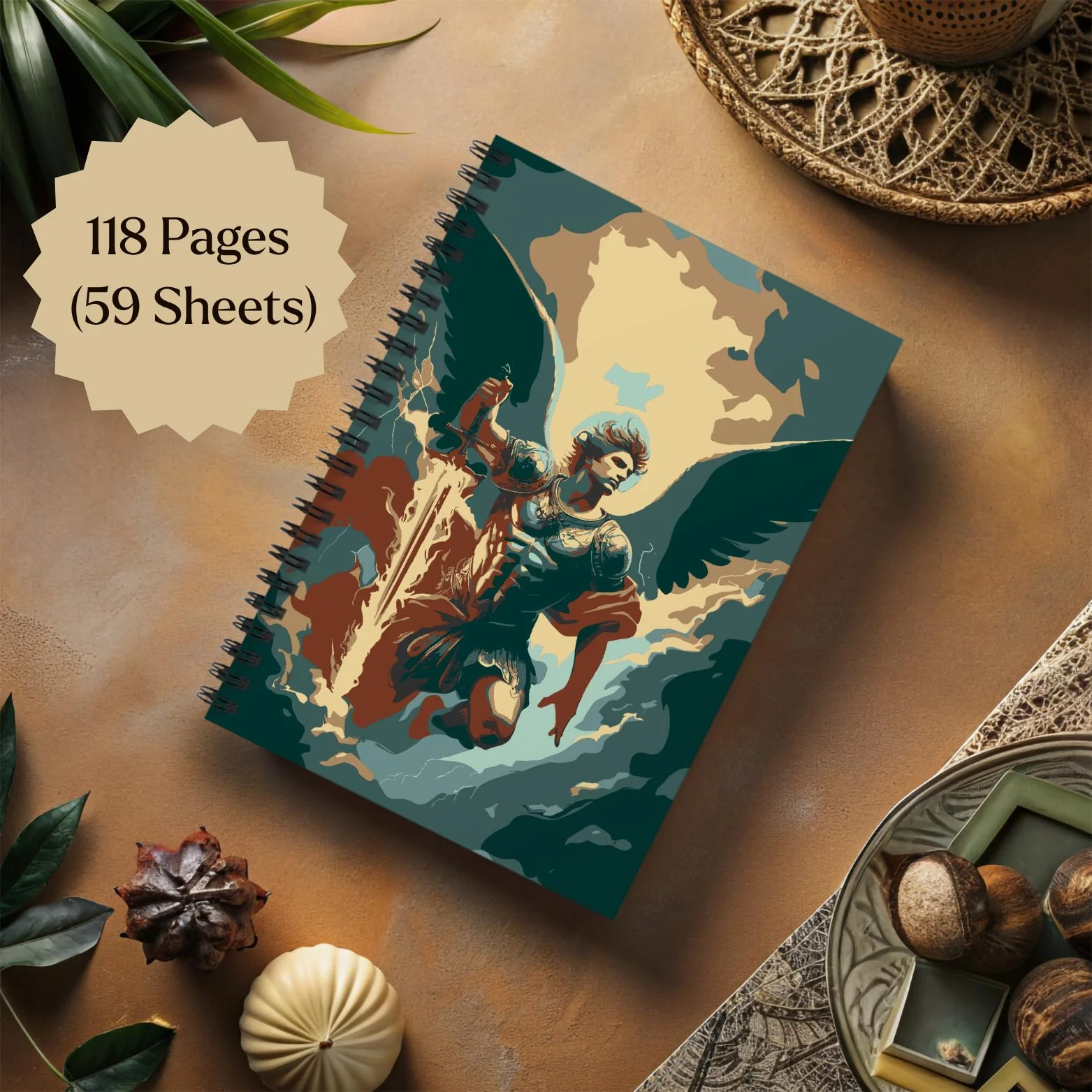 Archangel Michael Journal Spiral Bound Notebook - Image 8