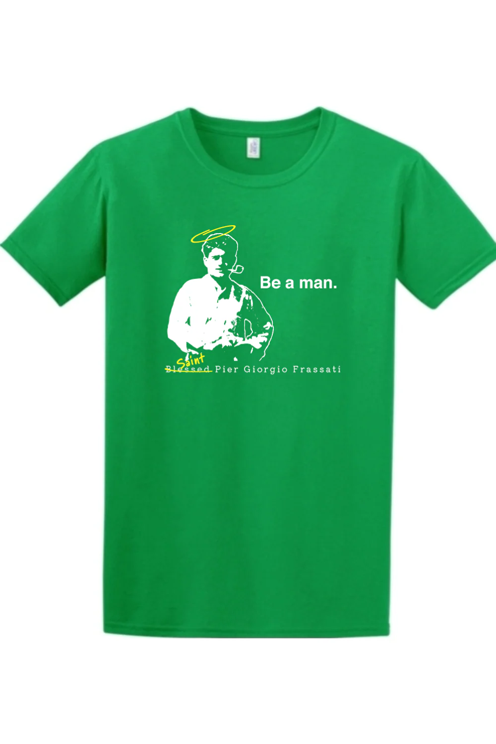 Be a Man - St. Pier Giorgio Frassati Adult T-shirt - Image 3