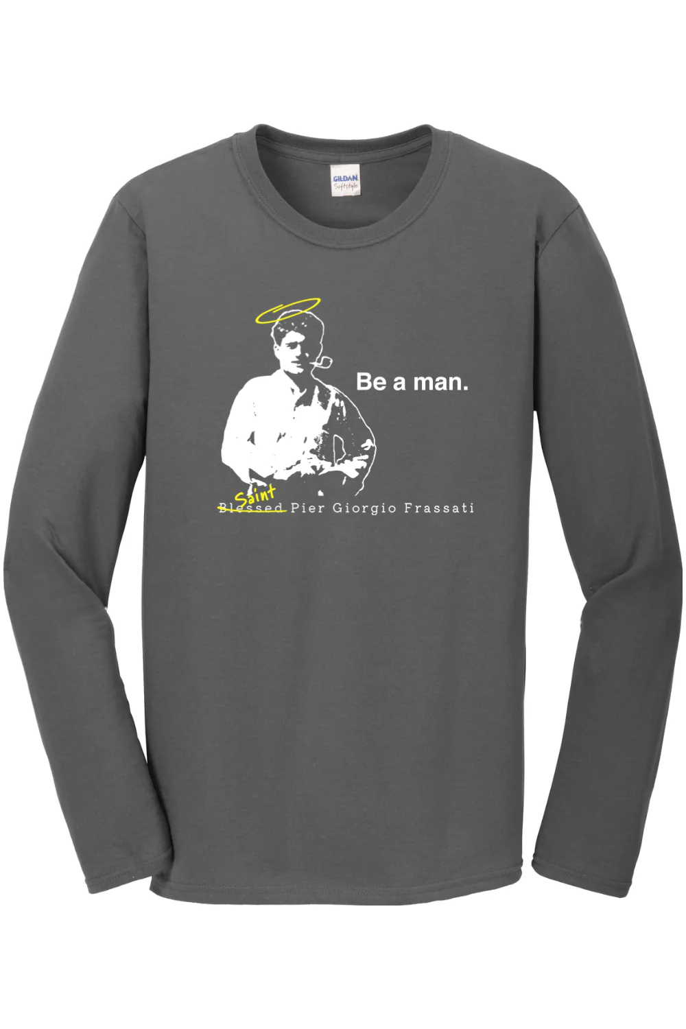 Be a Man  - St. Pier Giorgio Frassati Long Sleeve - Image 2