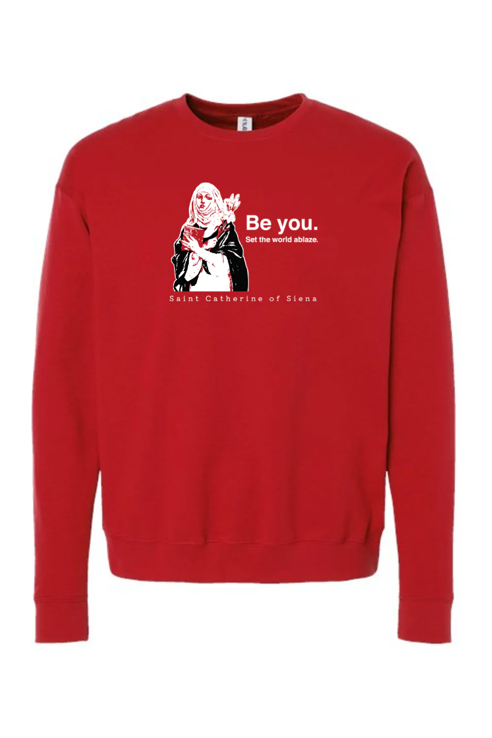 Be You - St. Catherine of Siena Crewneck Sweatshirt - Image 8