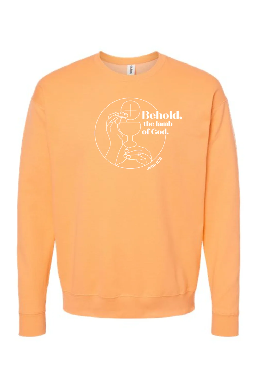 Behold, the Lamb of God - John 1:29 Crewneck Sweatshirt - Image 2