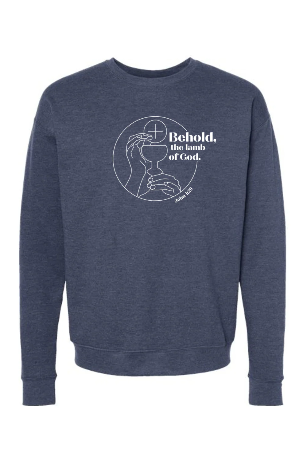 Behold, the Lamb of God - John 1:29 Crewneck Sweatshirt - Image 5