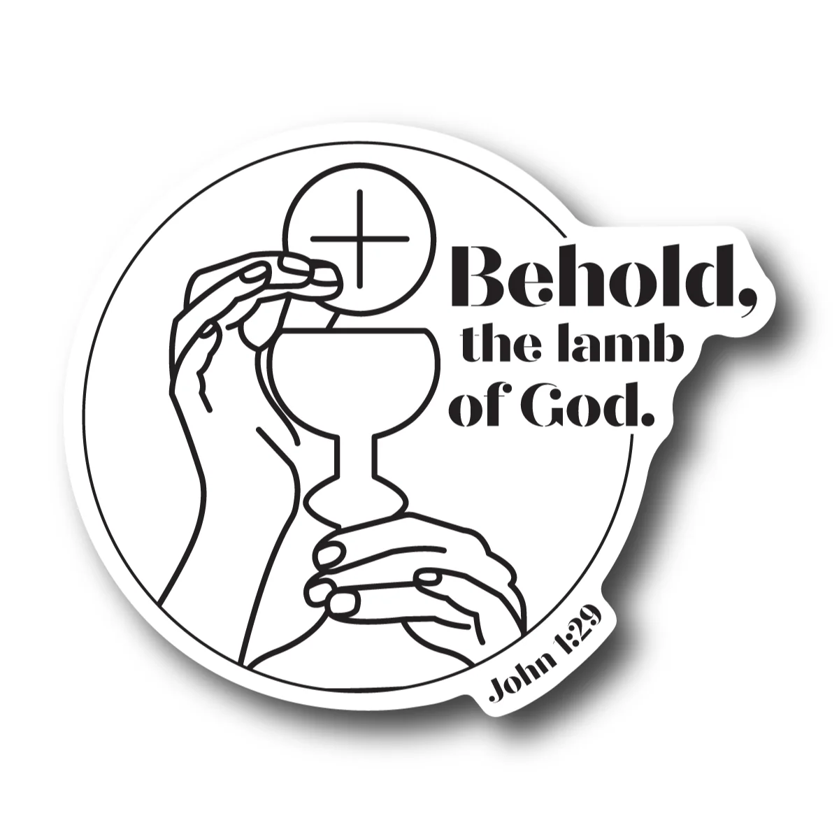 Behold, the Lamb of God - John 1:29 Sticker 10-pack - Image 2