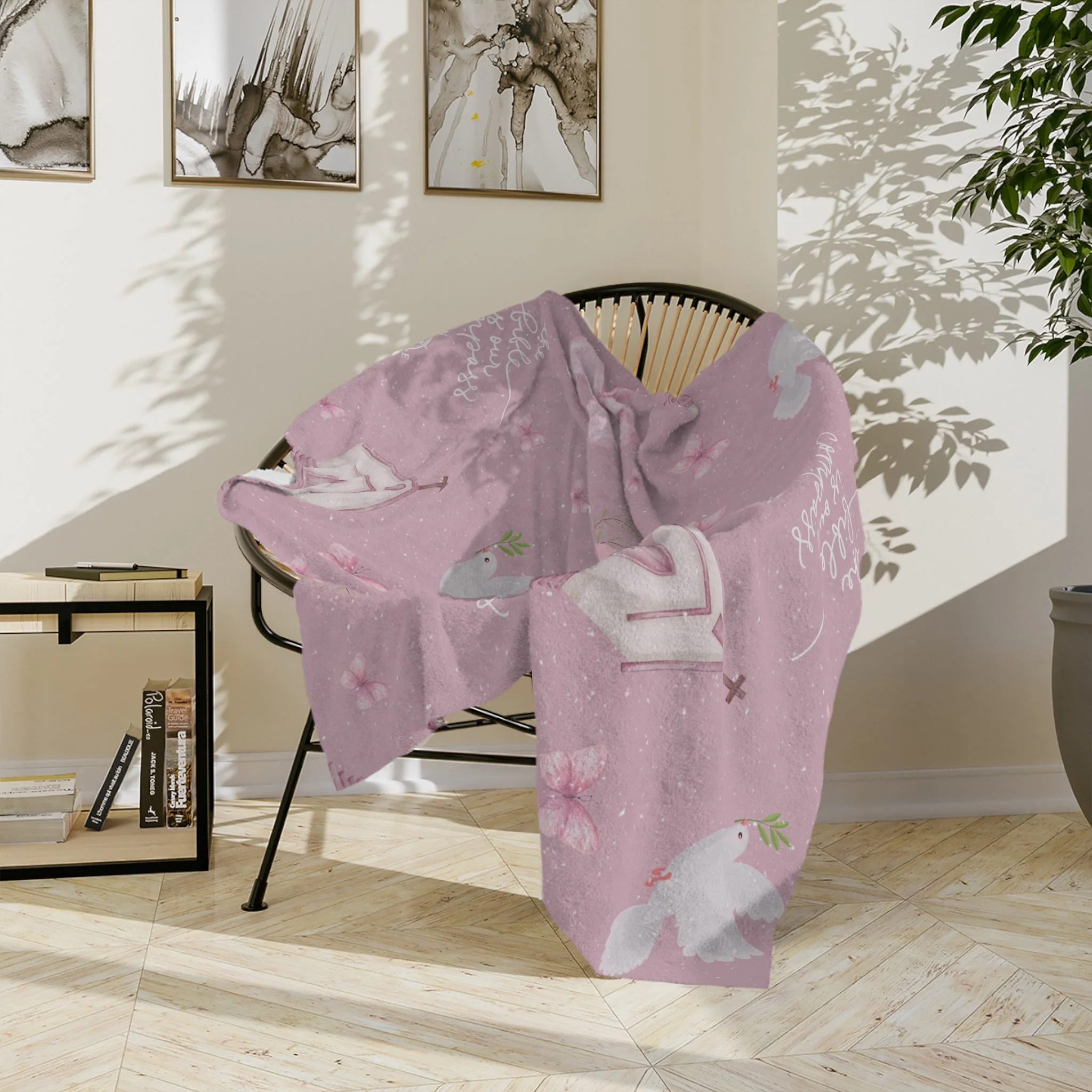 Bible is Our Compass Minky Blanket - Image 10