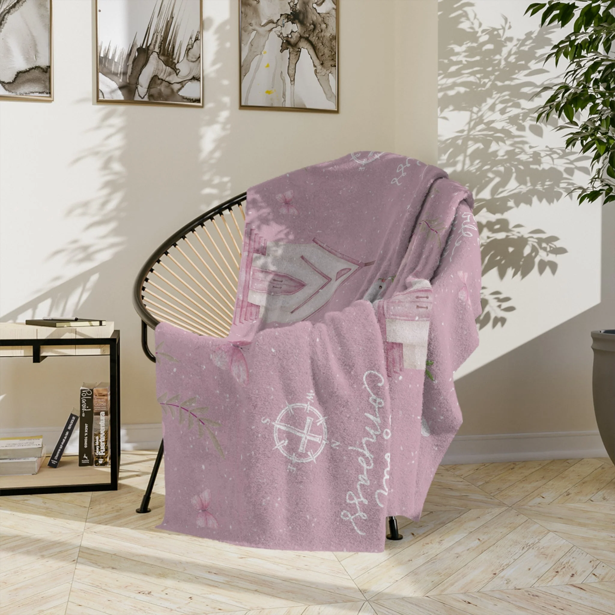 Bible is Our Compass Minky Blanket - Image 11