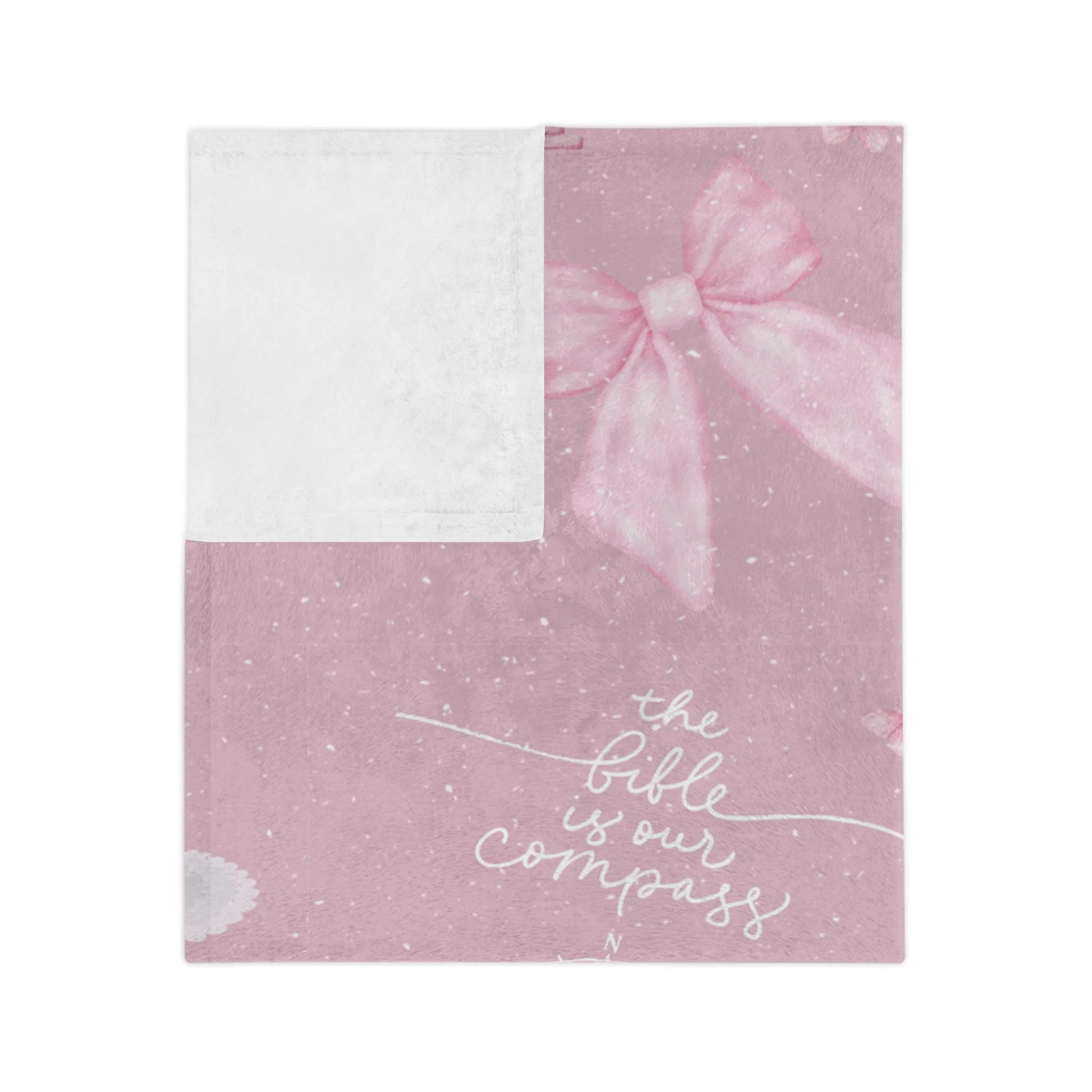 Bible is Our Compass Minky Blanket - Image 4