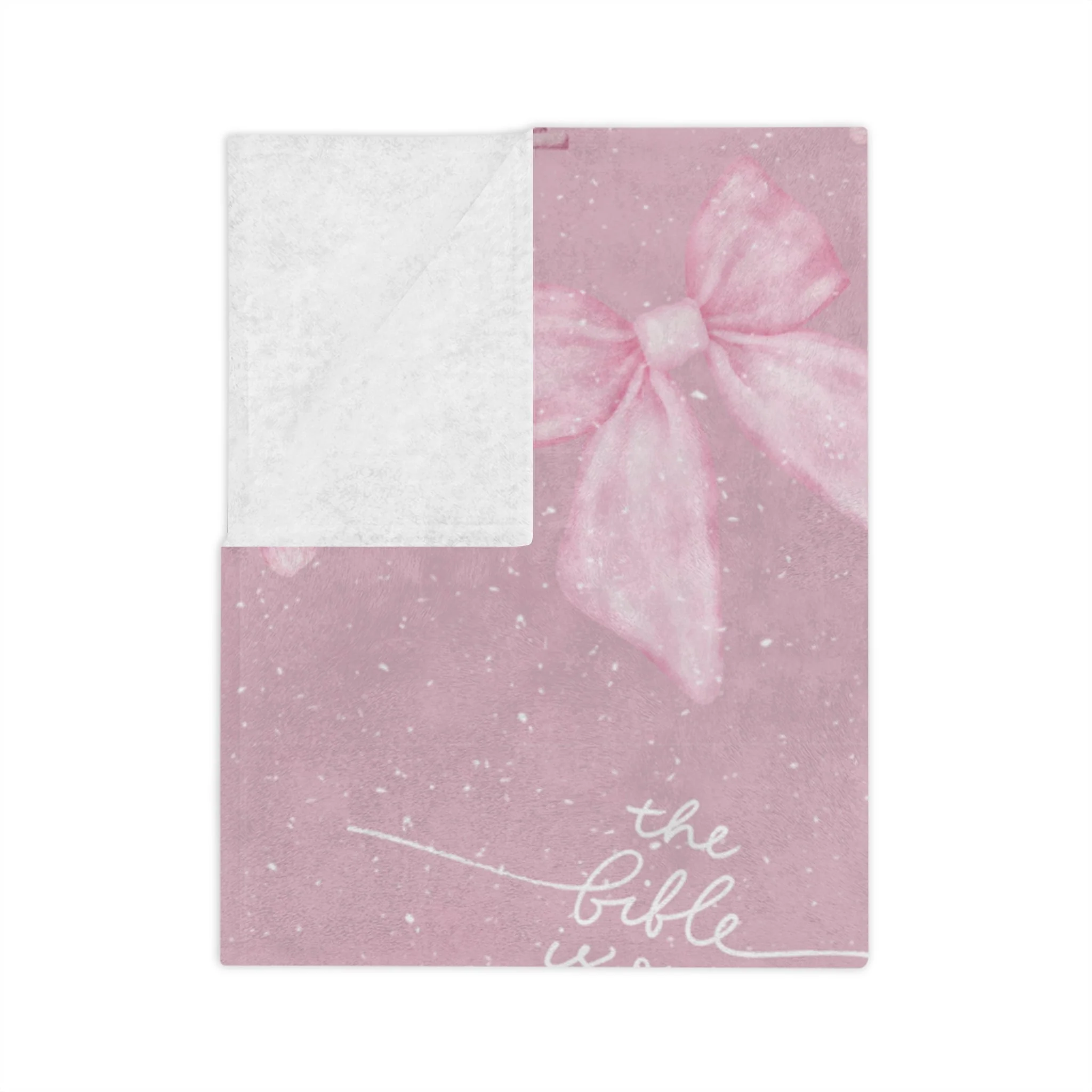 Bible is Our Compass Minky Blanket - Image 5
