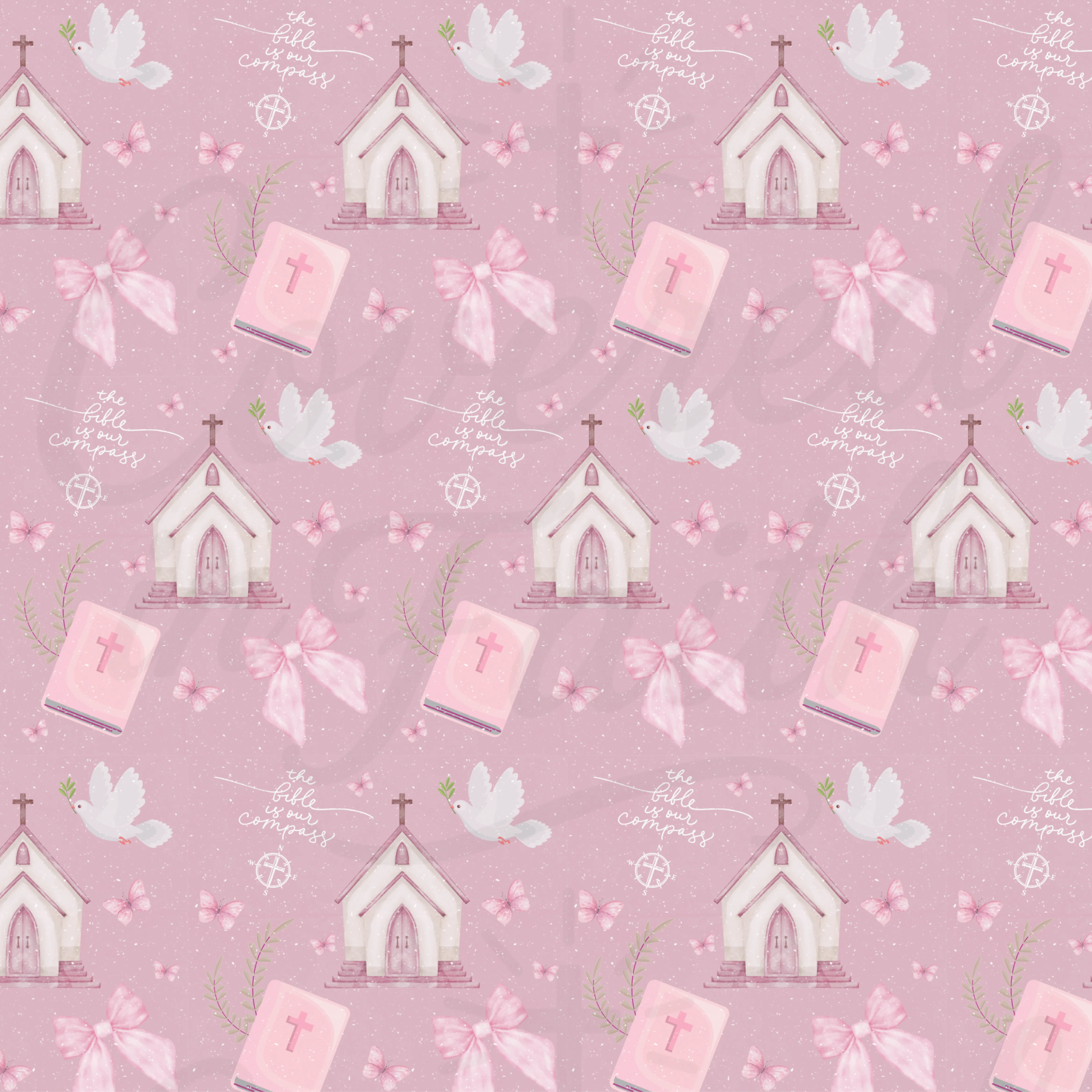 Bible Is Our Compass Swaddle Blanket - Image 2