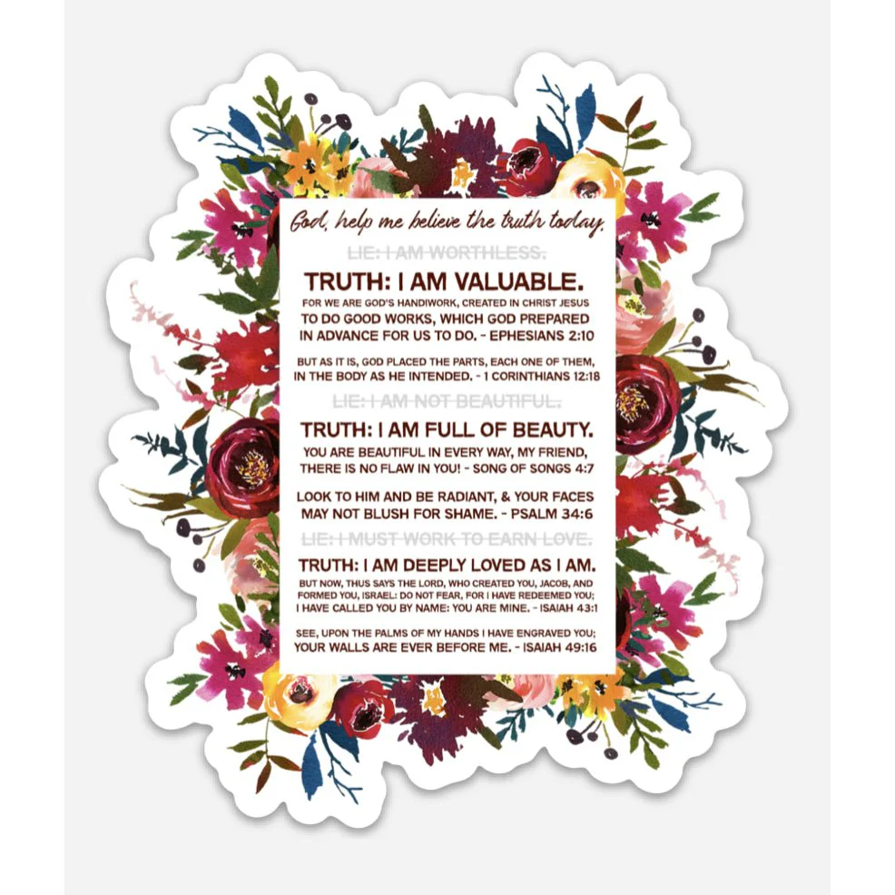 Biblical Affirmations Mirror Cling - Image 3