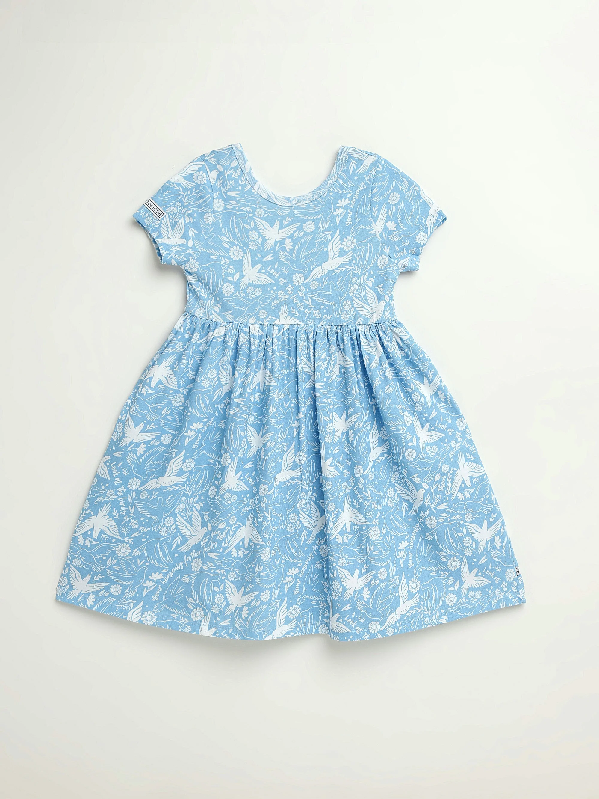 Birds of the Air Twirl Dress Cotton