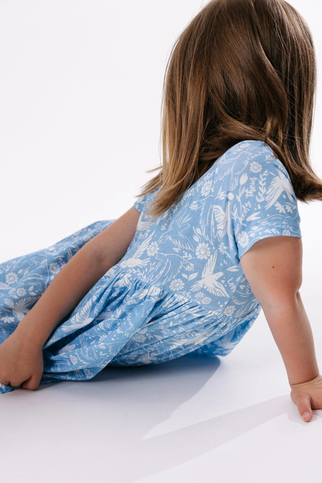 Birds of the Air Twirl Dress Cotton - Image 4