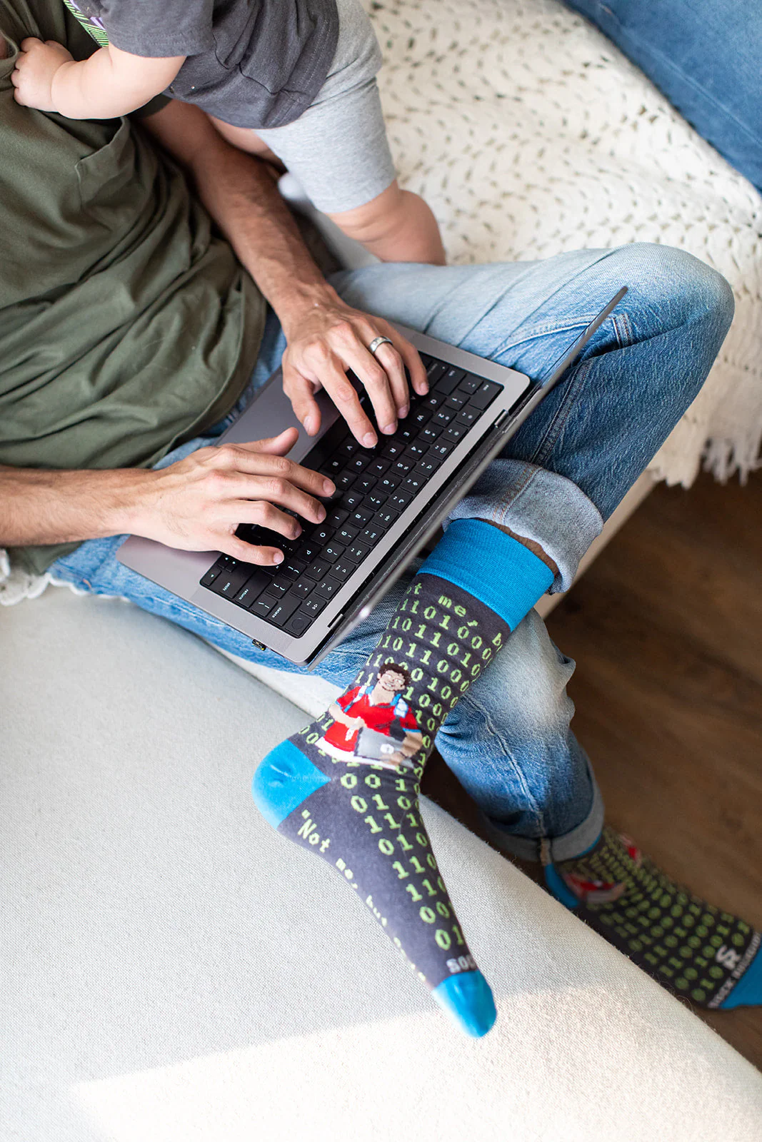 Bl. Carlo Acutis Coding Adult Socks - Image 4