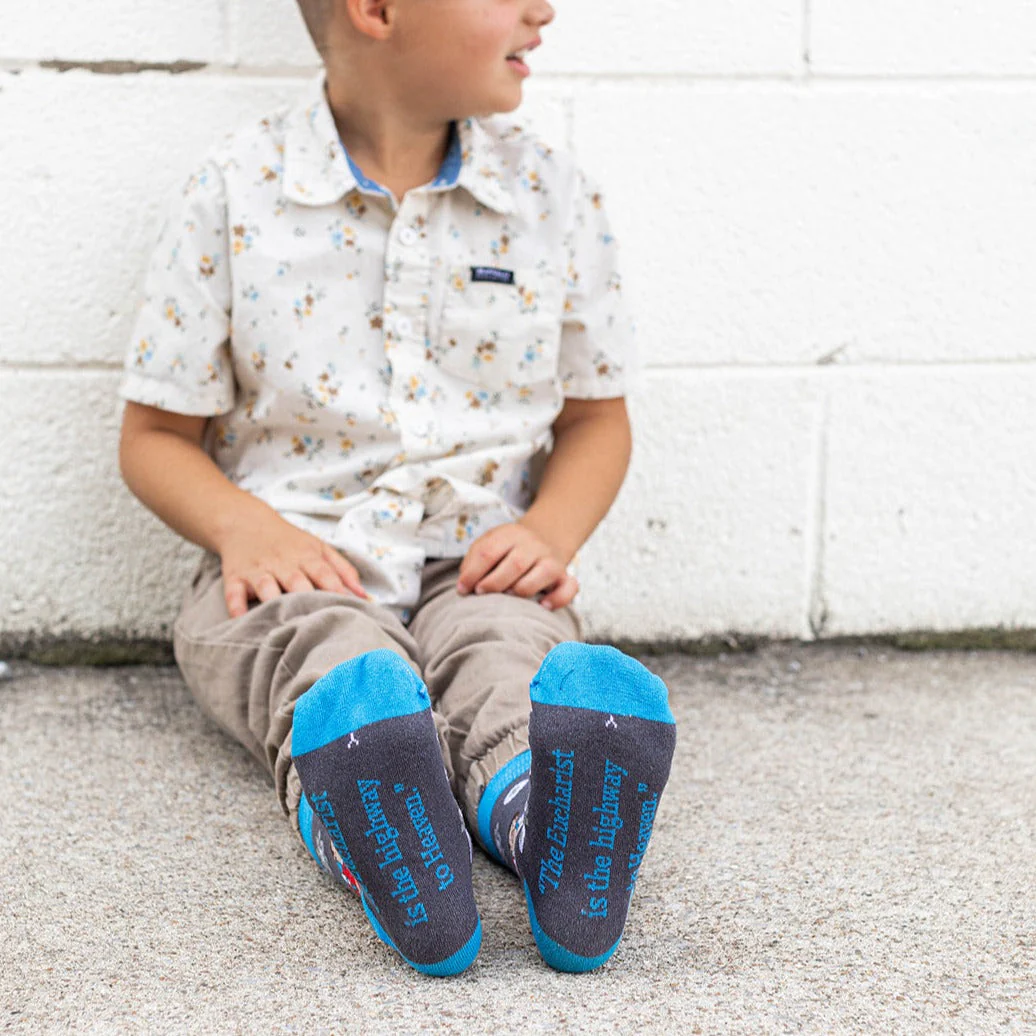 Bl. Carlo Acutis Eucharist Kids Socks - Image 4