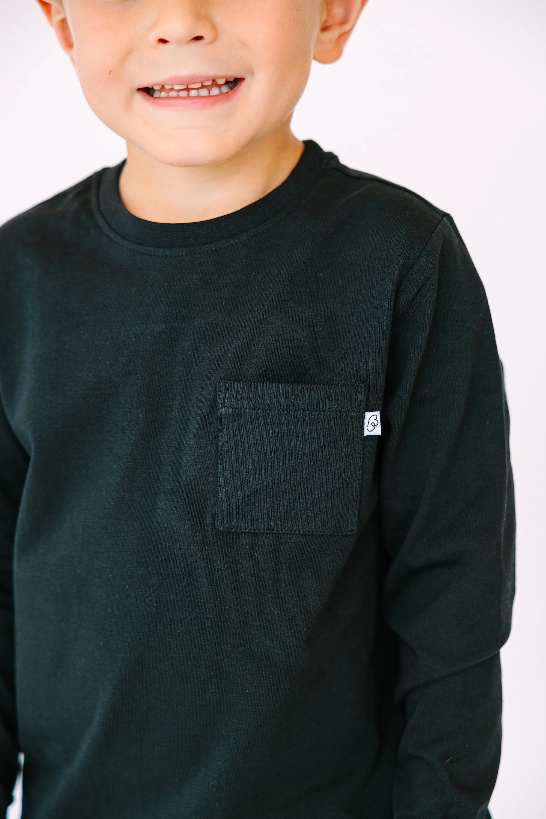 Black Prayer Pocket Long Sleeve Shirt Cotton - Image 8