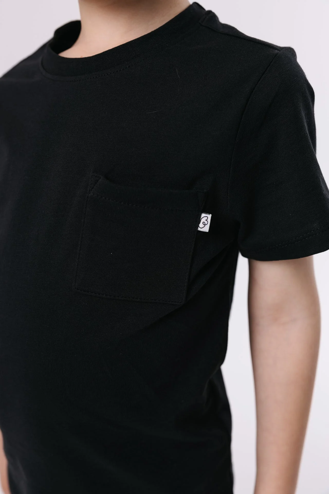 Black Prayer Pocket Short Sleeve T-Shirt Cotton - Image 5