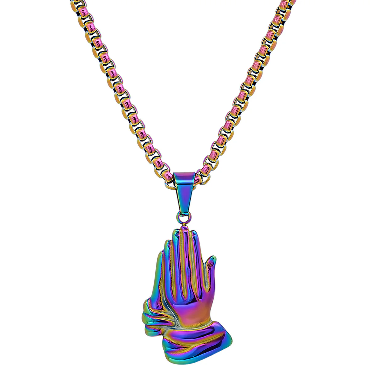 Bless Up Prayer Hands Pendant - Image 4