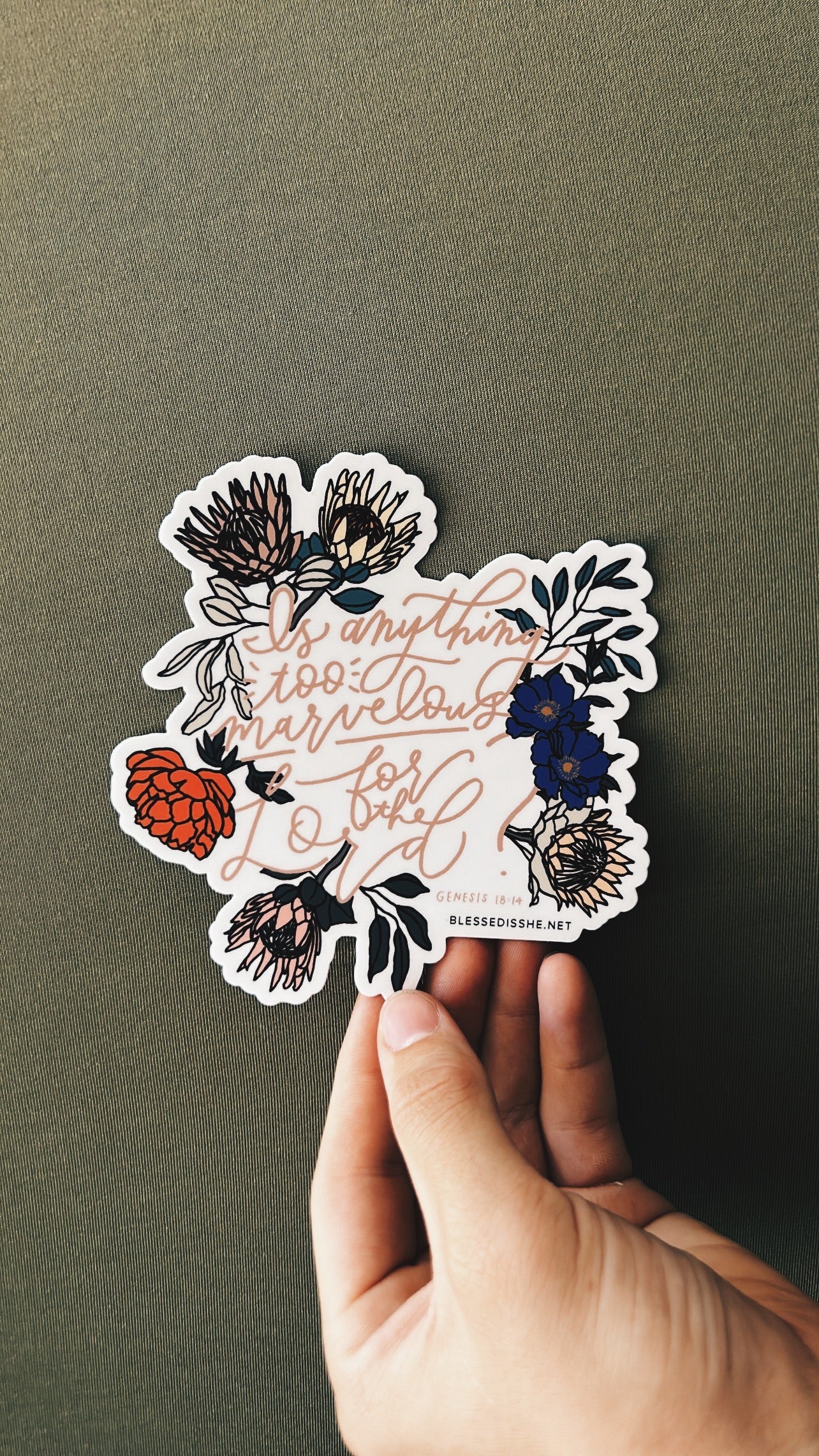 Blessed Is She Classic Stickers - Image 4