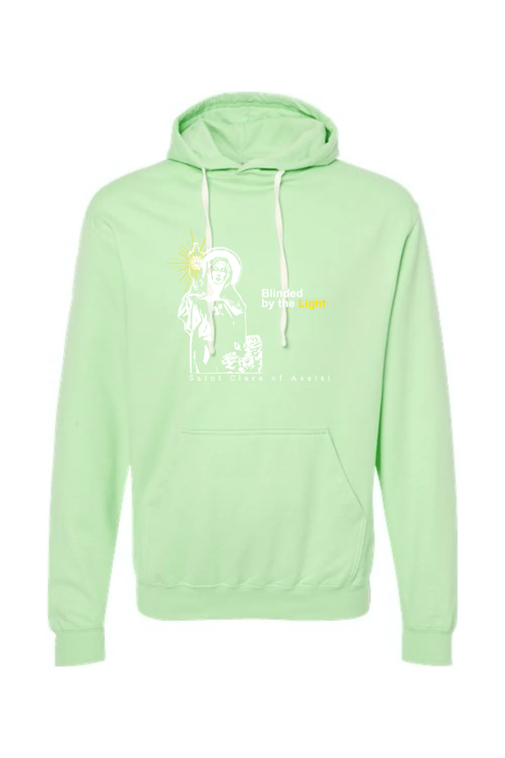 Blinded by the Light- St. Clare of Assisi Hoodie Sweatshirt - Image 10