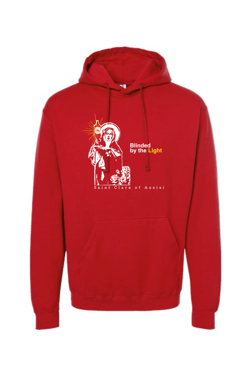 Blinded by the Light- St. Clare of Assisi Hoodie Sweatshirt - Image 12