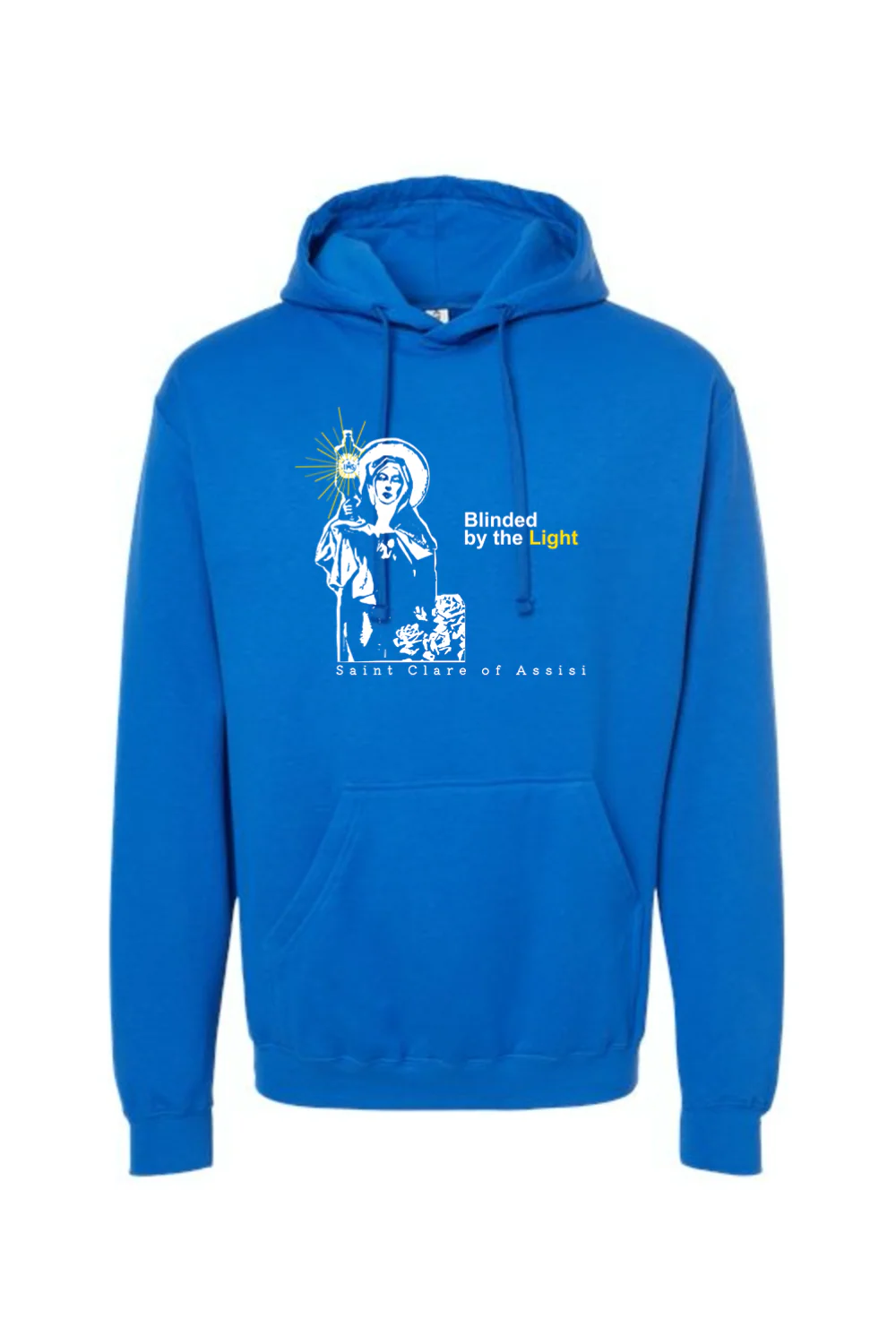 Blinded by the Light- St. Clare of Assisi Hoodie Sweatshirt - Image 13
