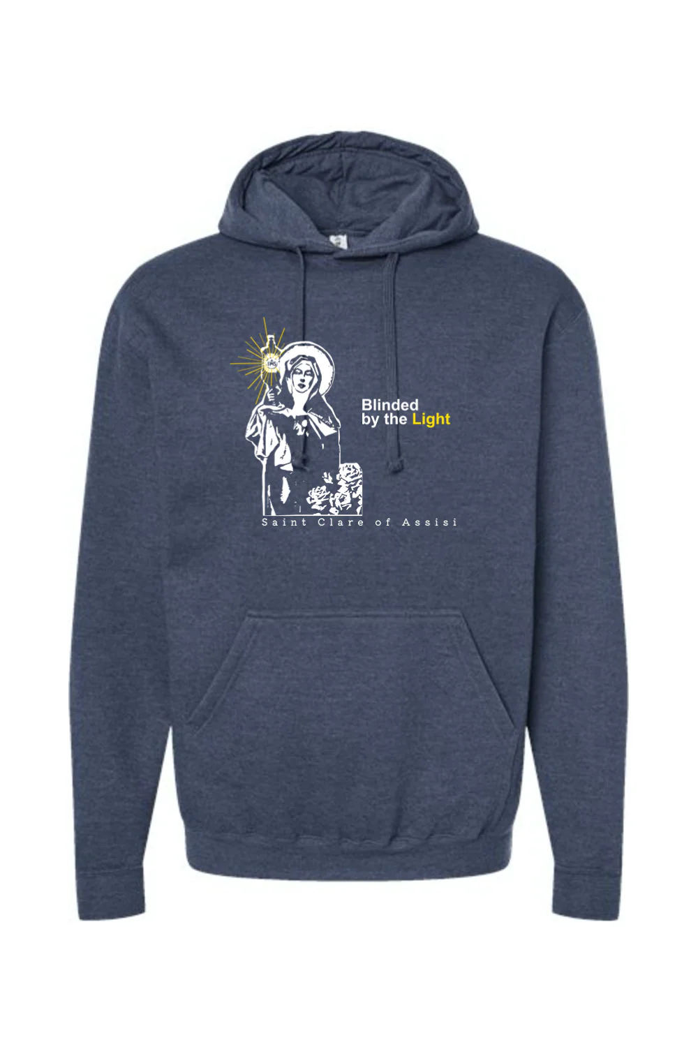 Blinded by the Light- St. Clare of Assisi Hoodie Sweatshirt - Image 6