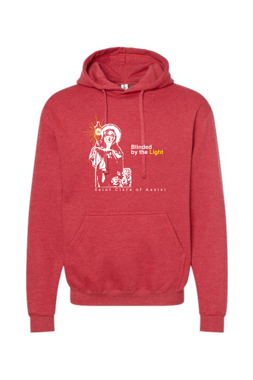 Blinded by the Light- St. Clare of Assisi Hoodie Sweatshirt - Image 8