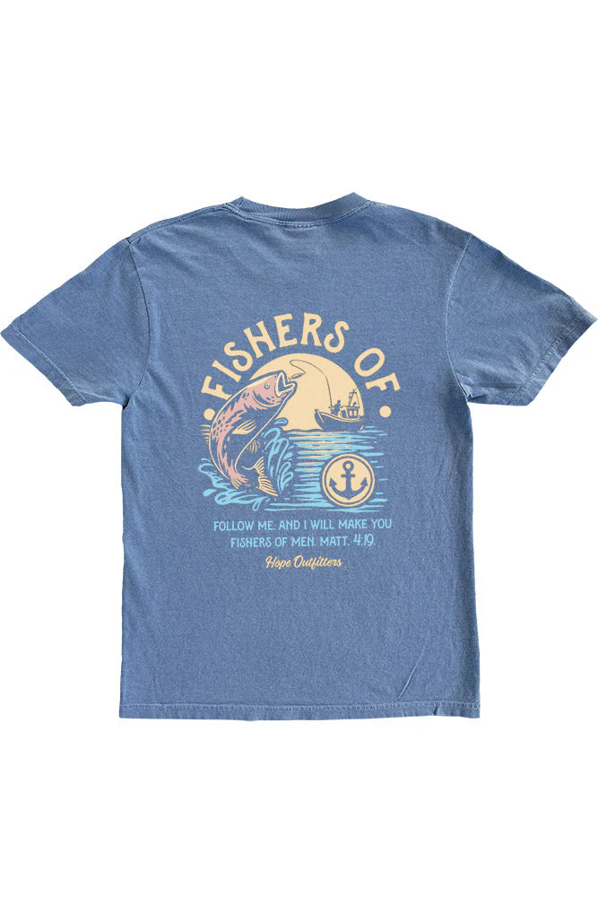 Blue Fishers of Men Tee - Image 3