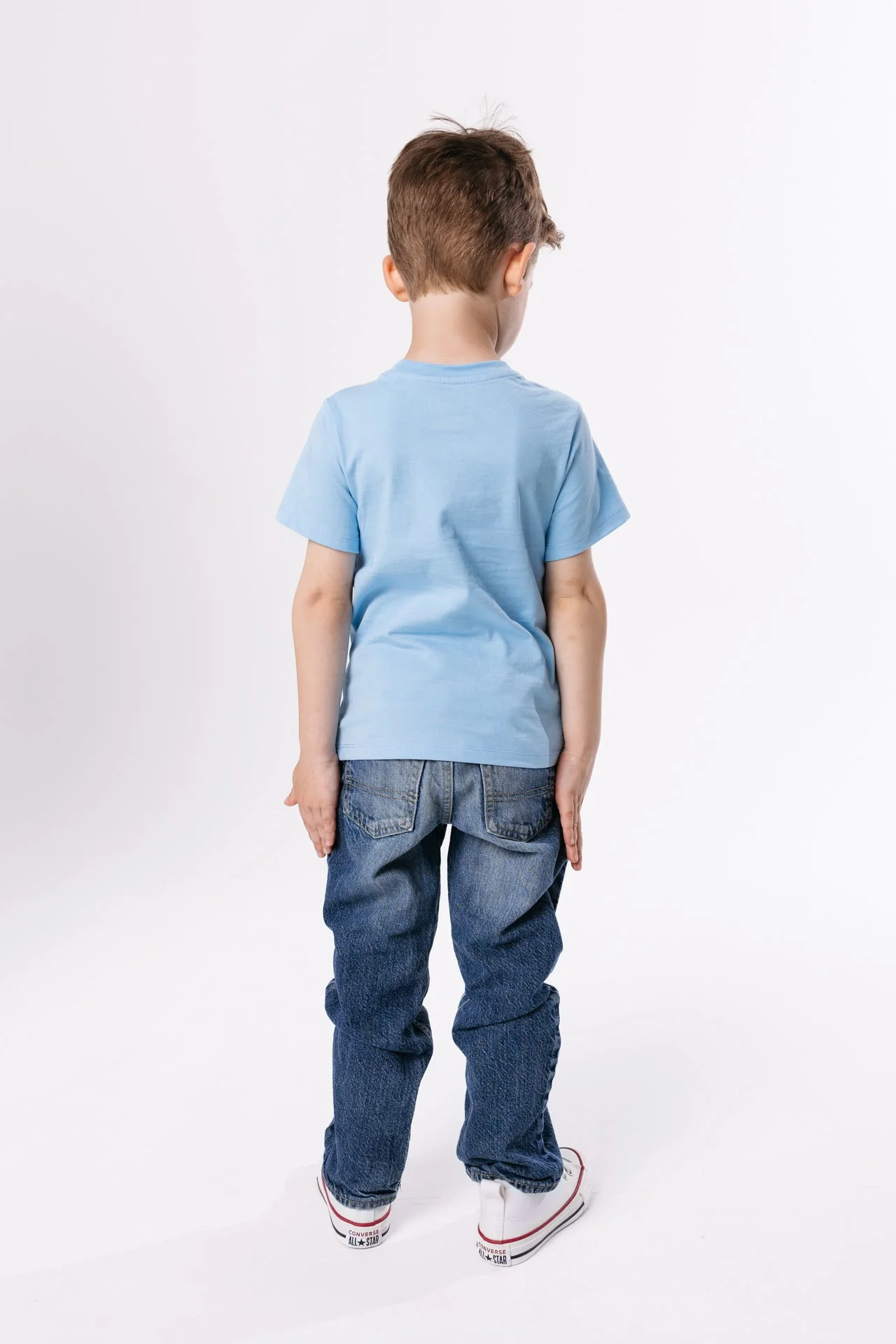 Blue Prayer Pocket Short Sleeve T-Shirt Cotton - Image 7