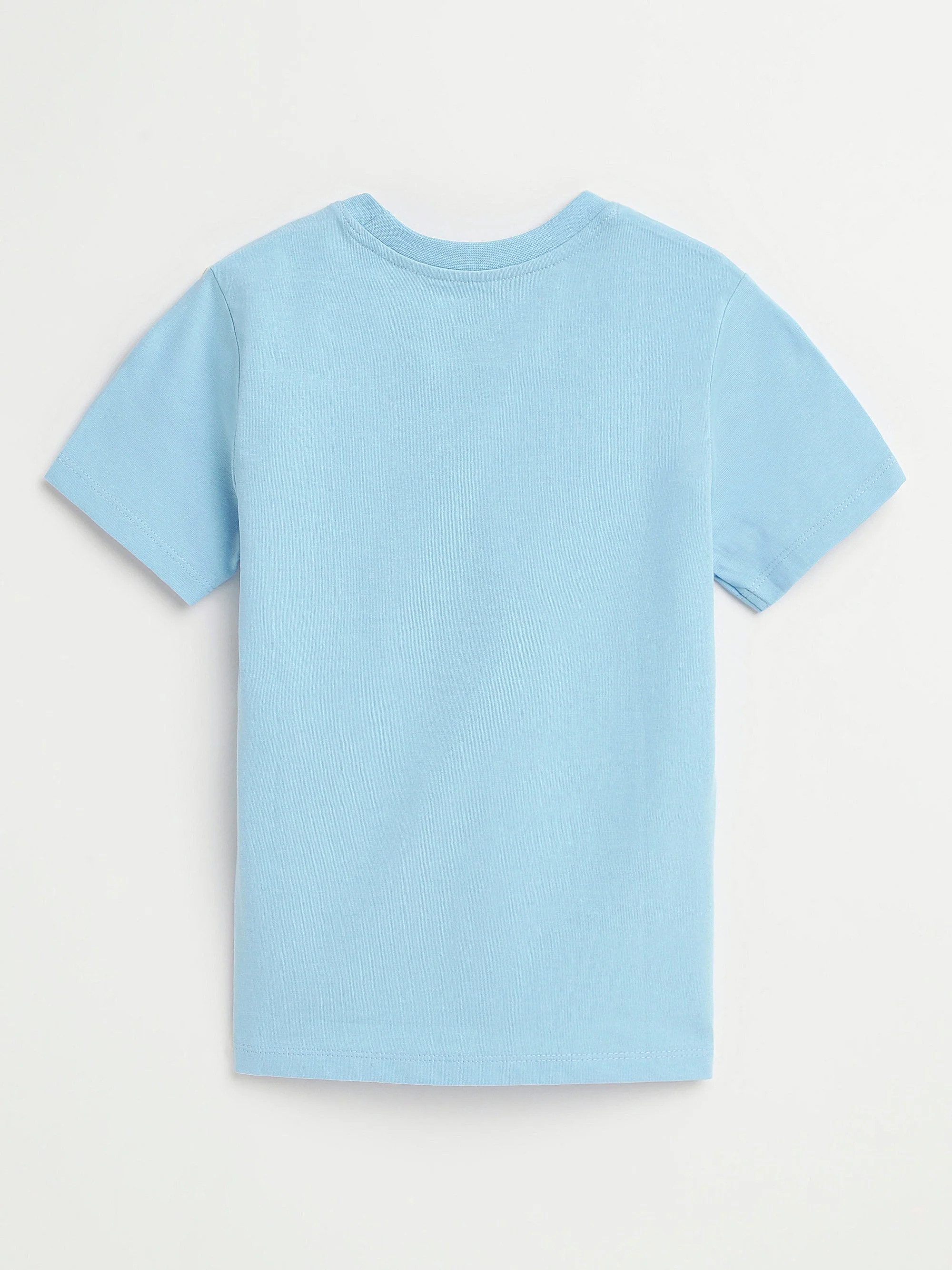 Blue Prayer Pocket Short Sleeve T-Shirt Cotton - Image 8