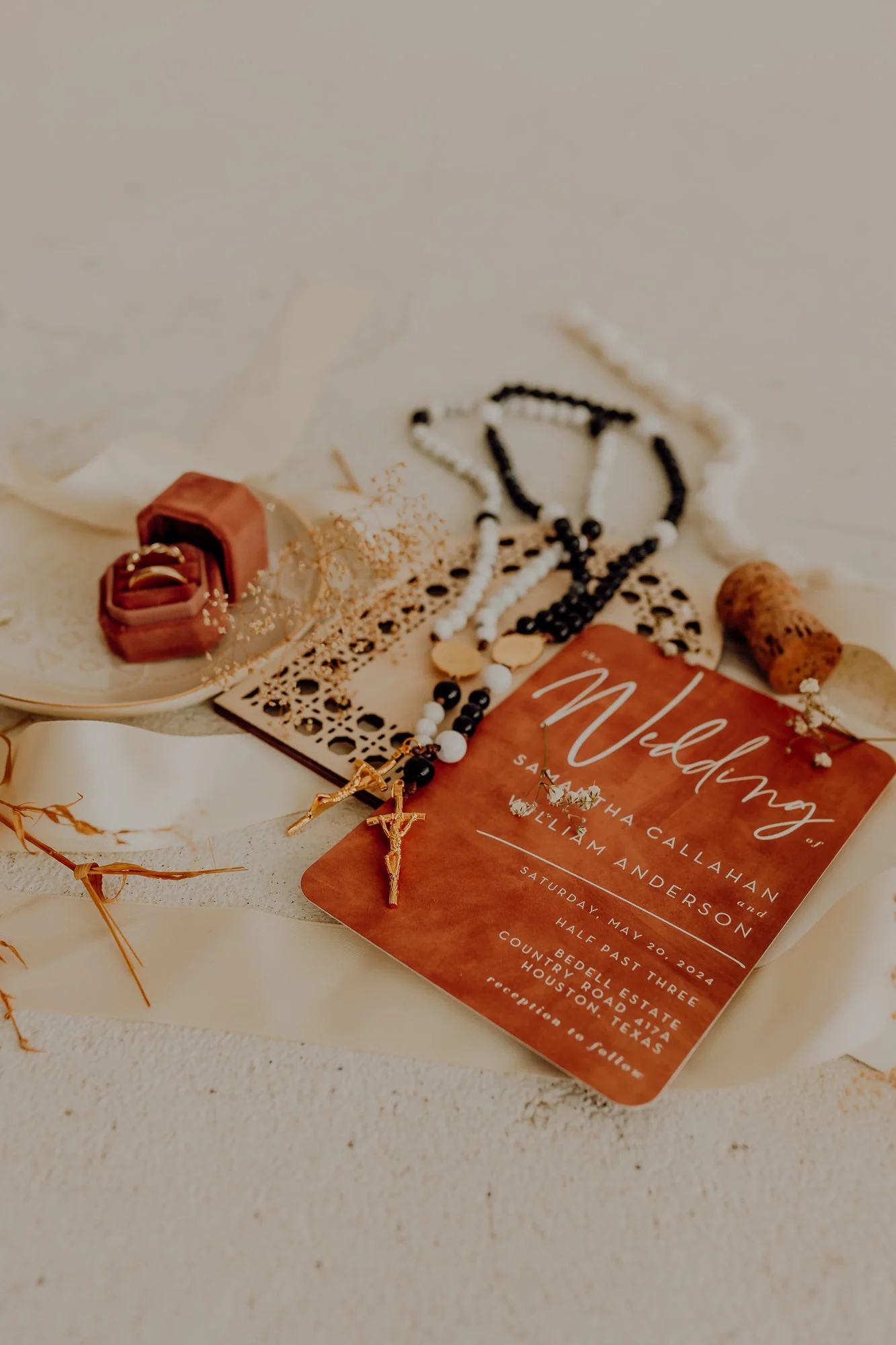 Bride & Groom Rosary Set - Image 2