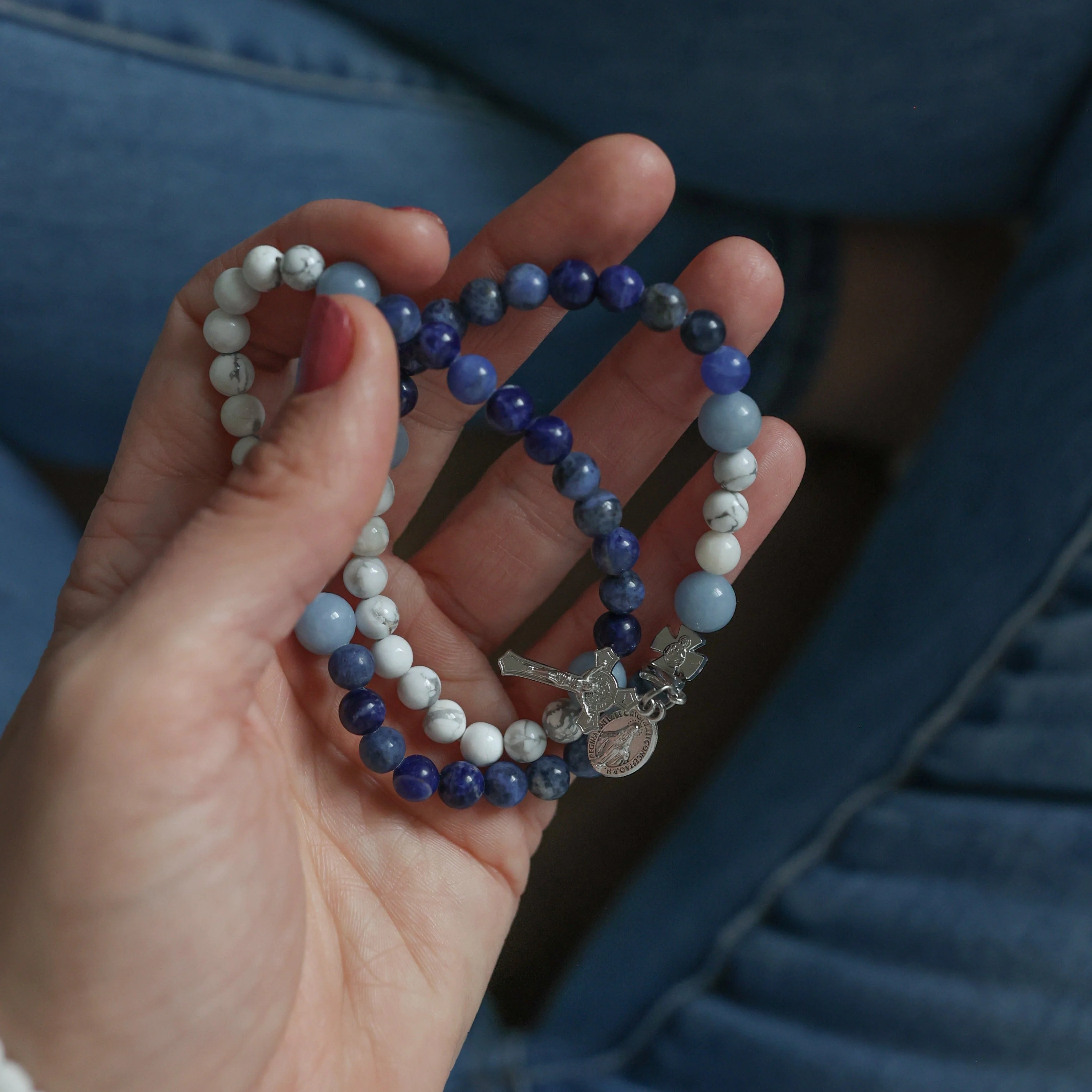 Calcutta | Stretch & Wrap Rosary Bracelet - Image 3