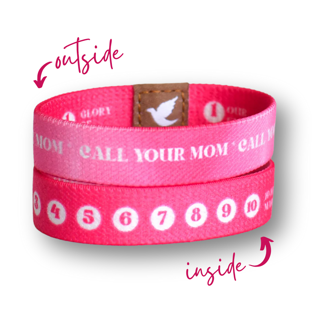 Call Your Mom Girls Rosary Bracelet - Image 3
