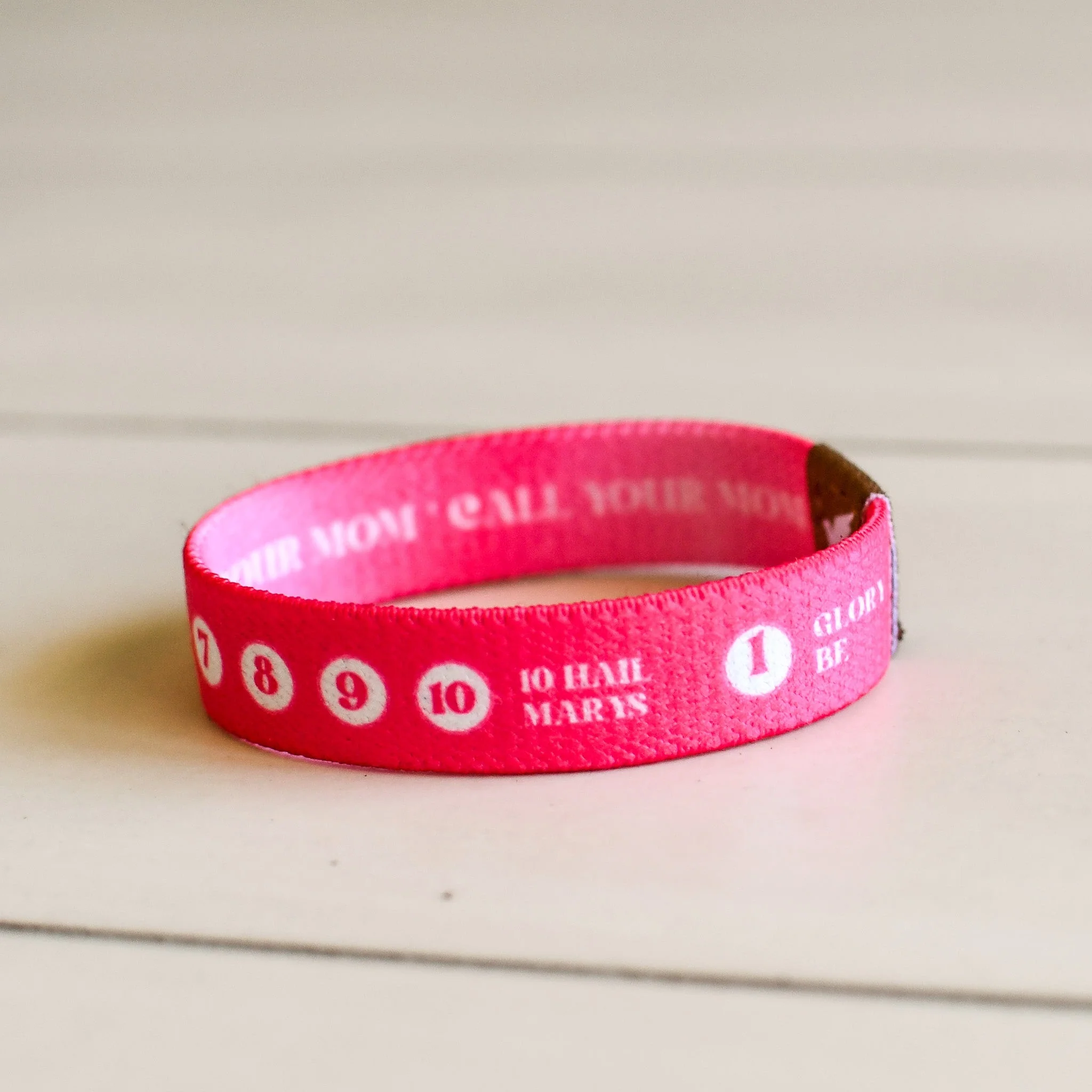 Call Your Mom Girls Rosary Bracelet - Image 7
