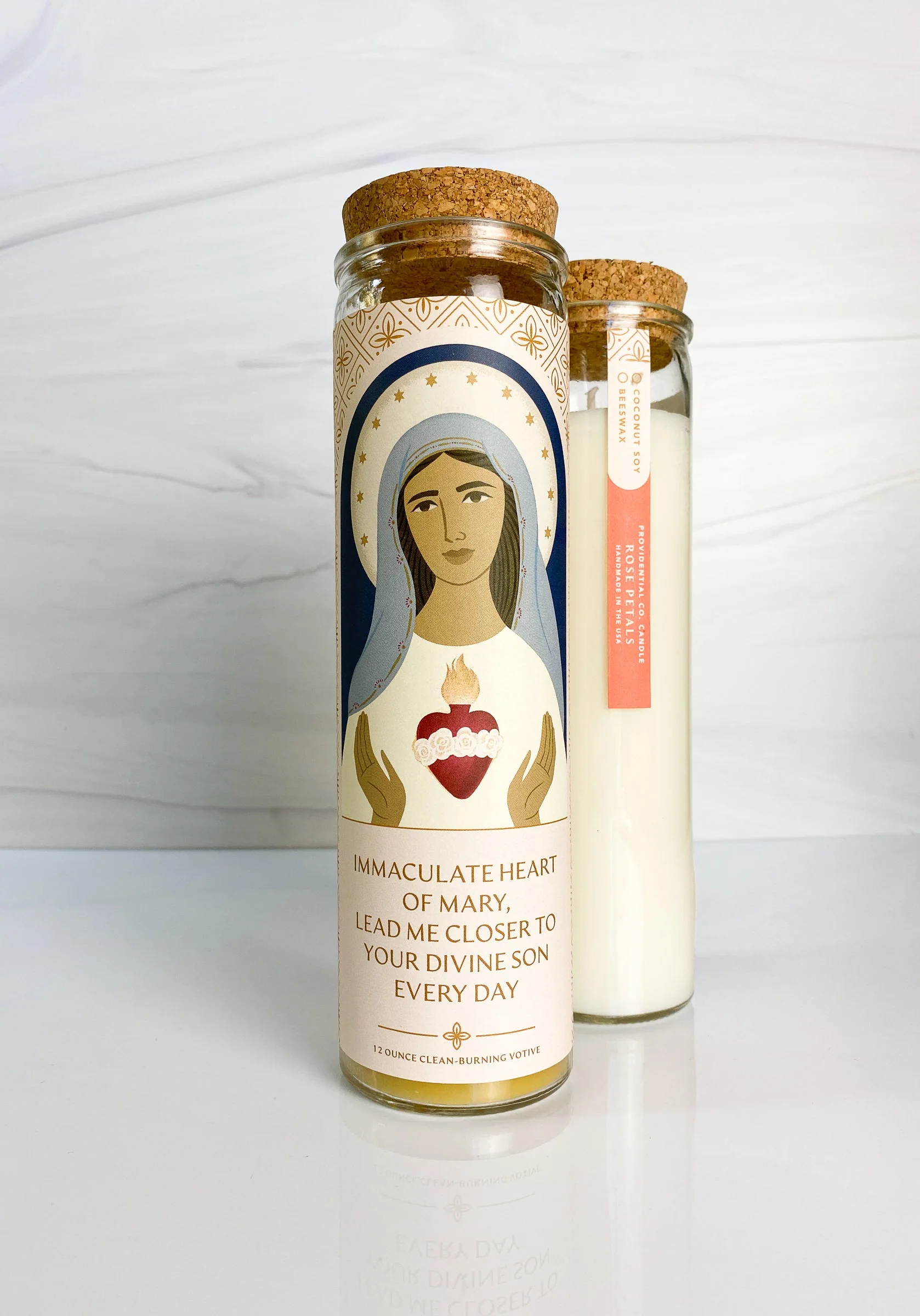 Candle: Immaculate Heart of Mary Votive - Image 2