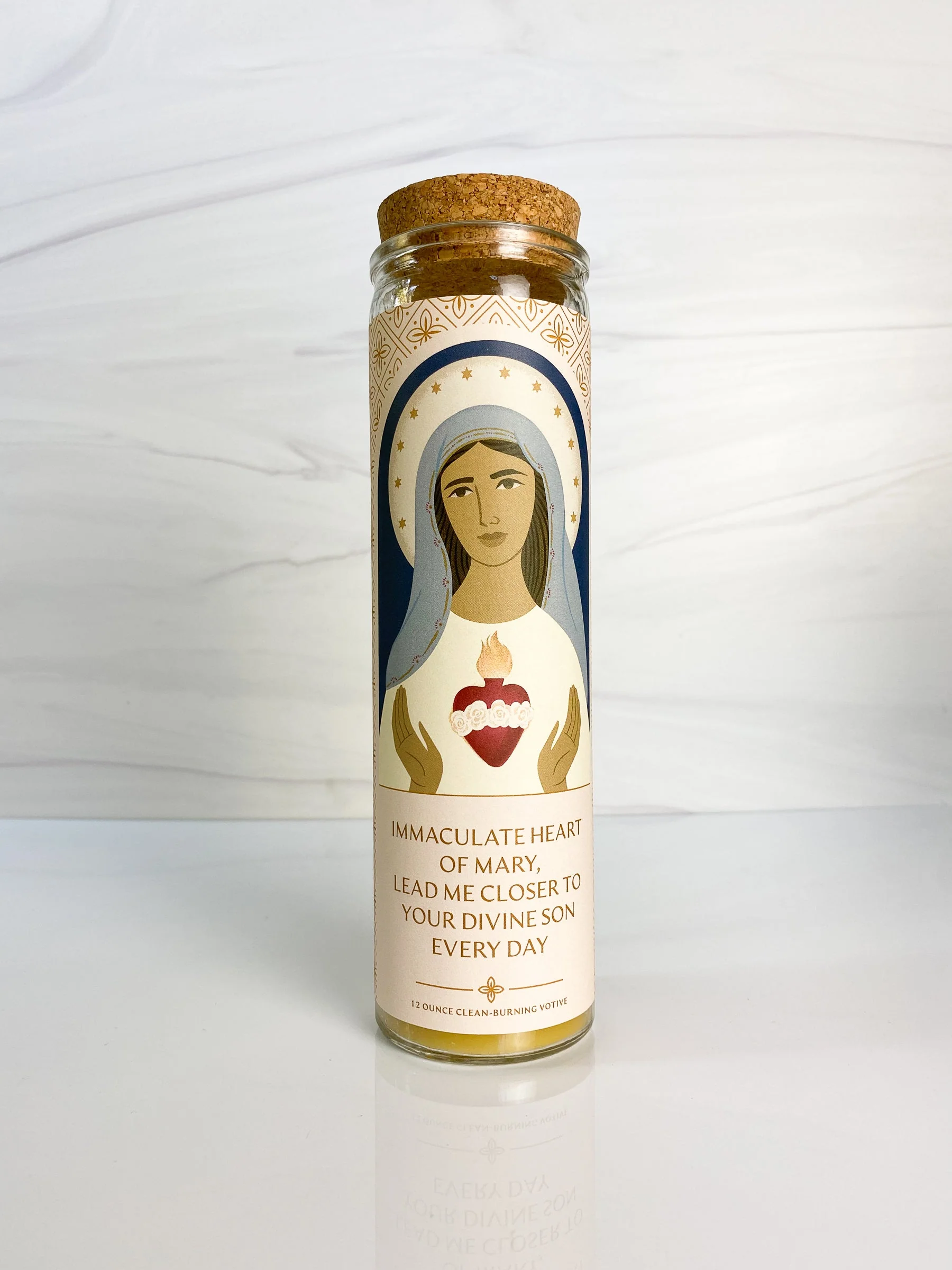 Candle: Immaculate Heart of Mary Votive - Image 3