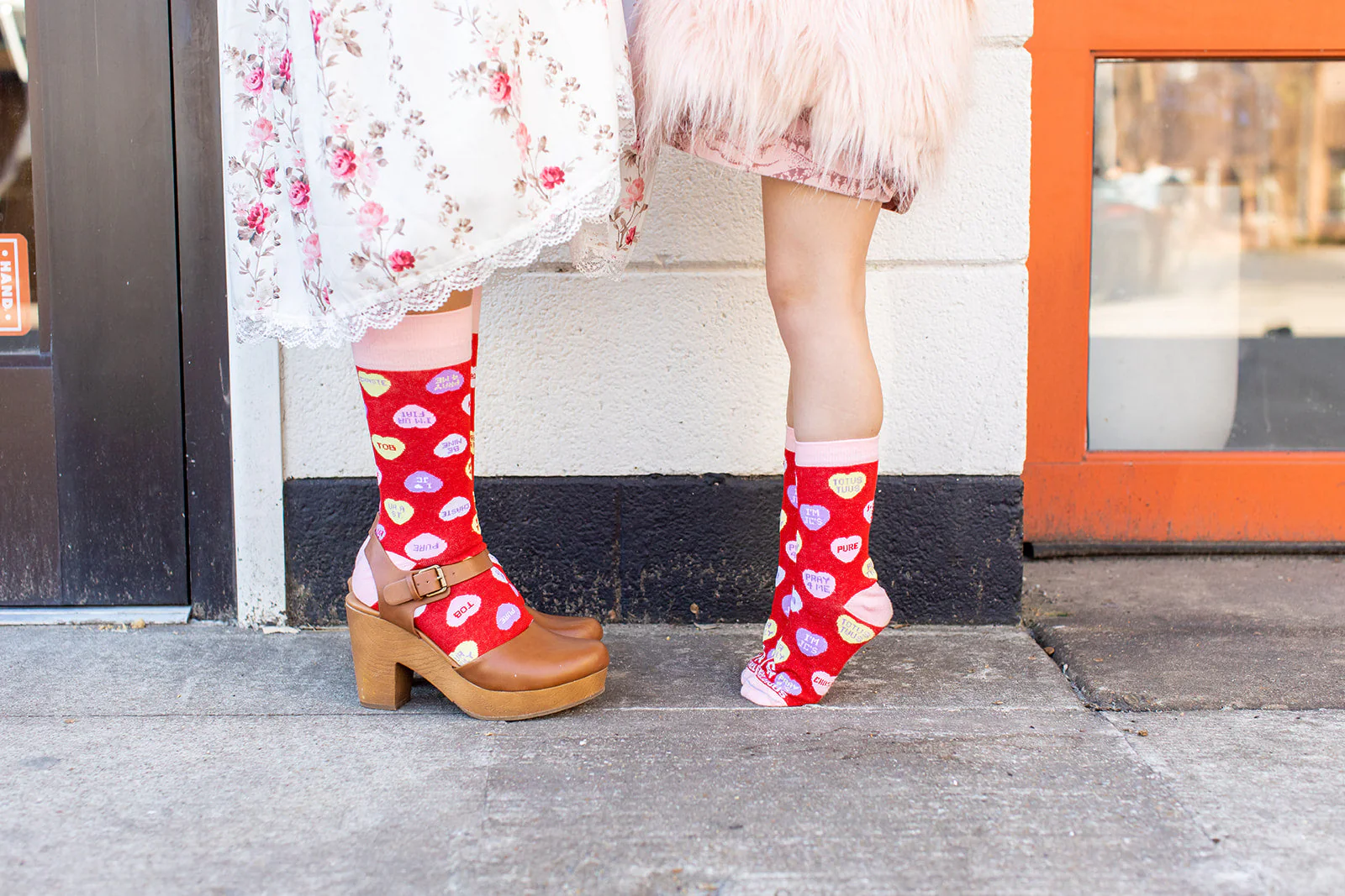Candy Hearts Adult Socks - Image 3