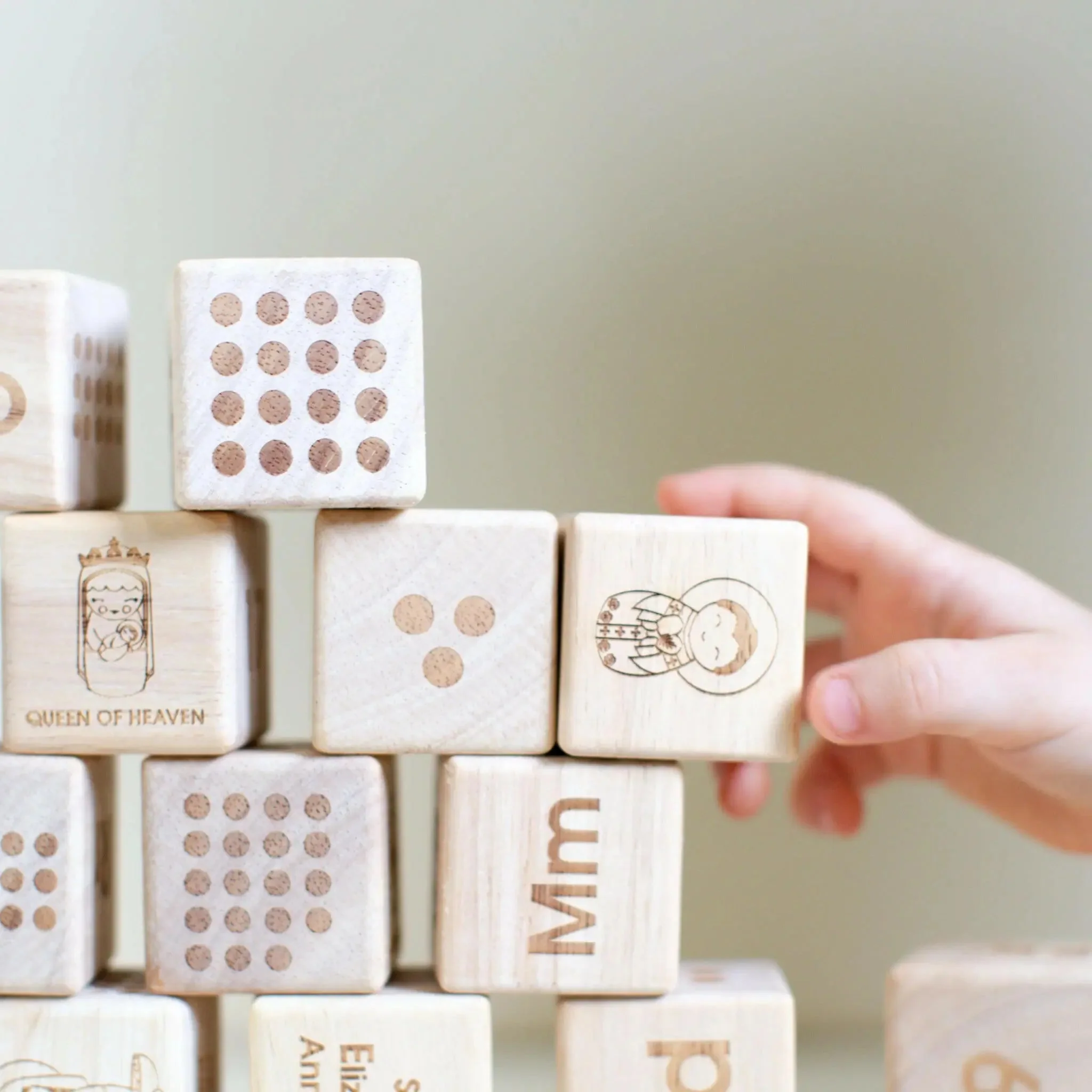 Catholic ABC Alphabet Blocks - Image 11