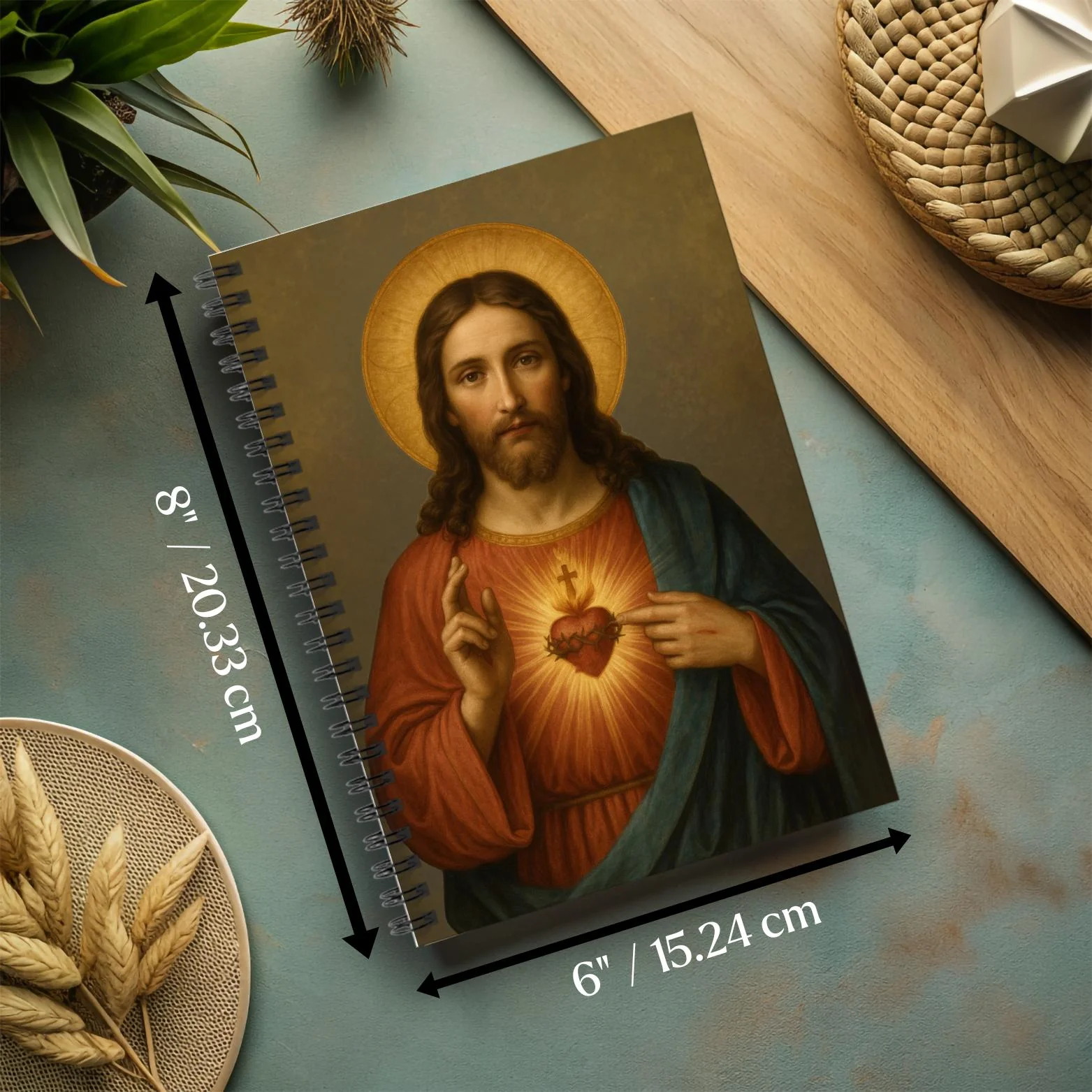 Sacred Heart of Jesus Journal Notebook for Prayer - Image 2