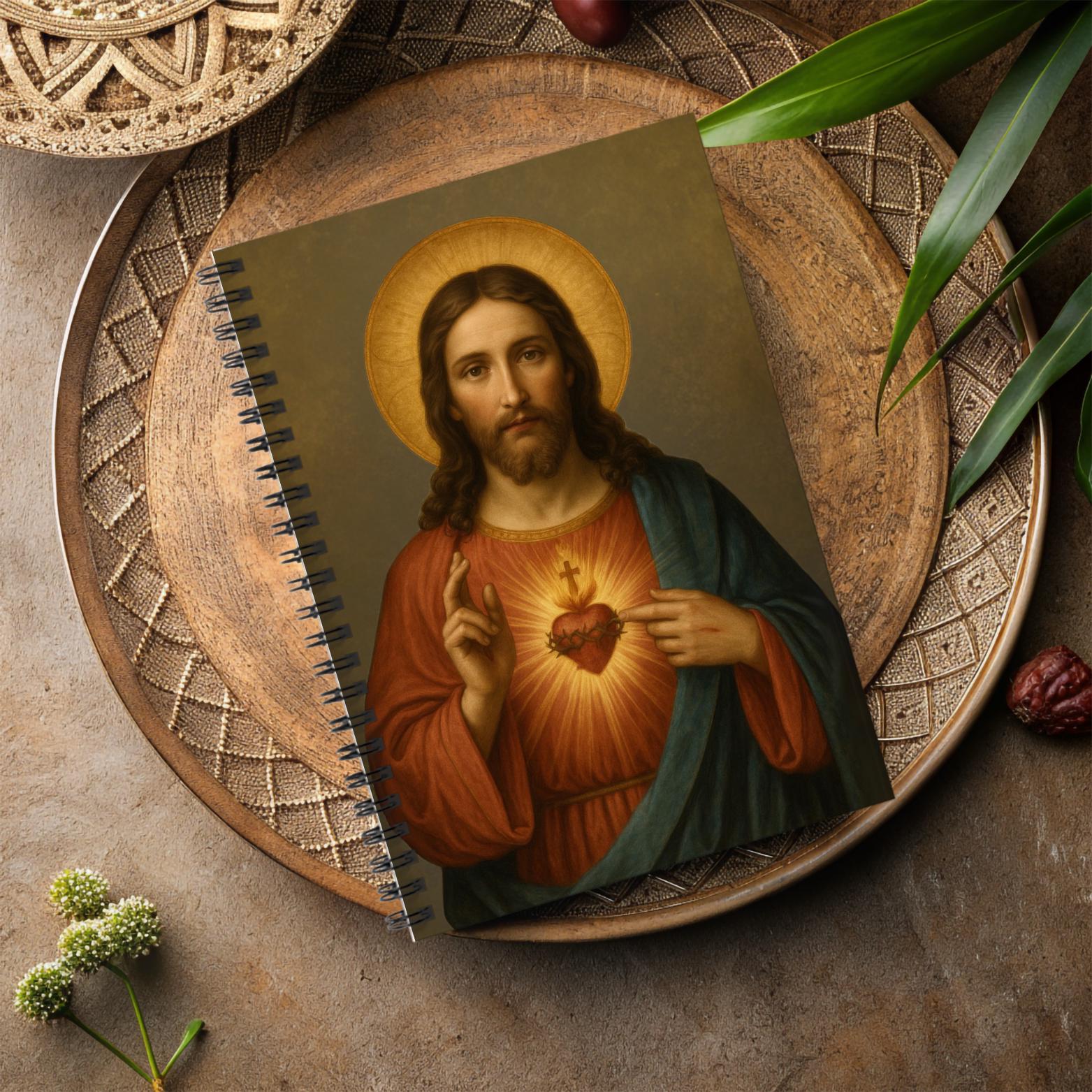 Sacred Heart of Jesus Journal Notebook for Prayer - Image 4