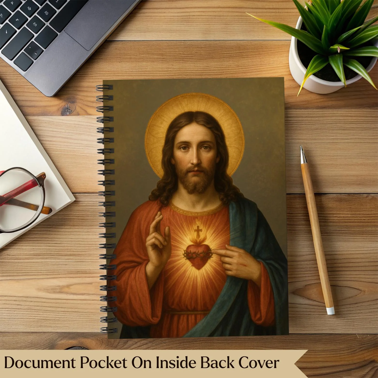 Sacred Heart of Jesus Journal Notebook for Prayer - Image 6