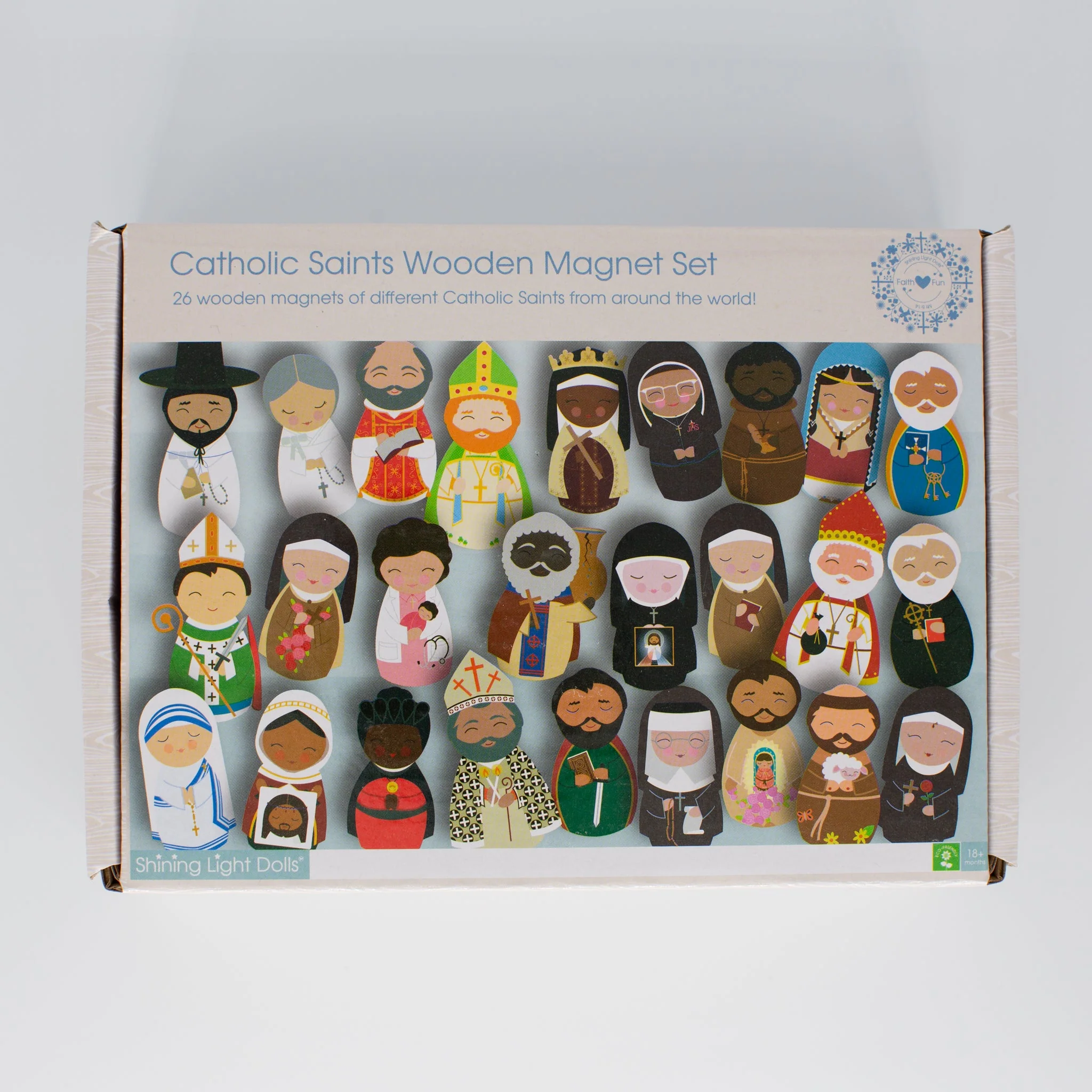 Catholic Saints Wooden Magnet Set - Image 2