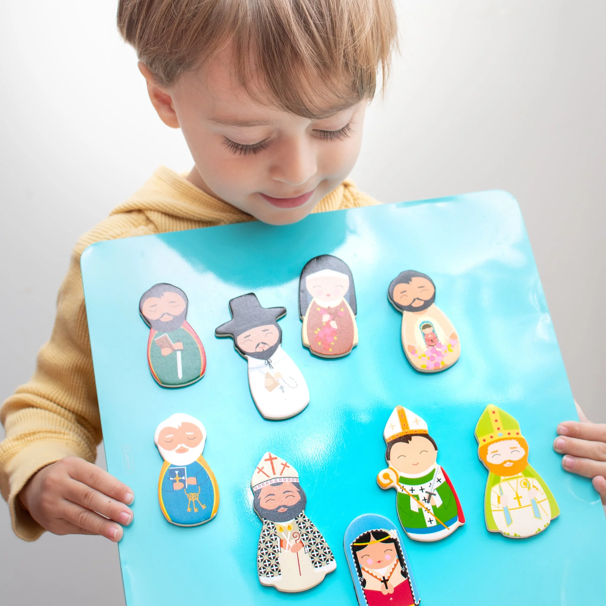 Catholic Saints Wooden Magnet Set - Image 6