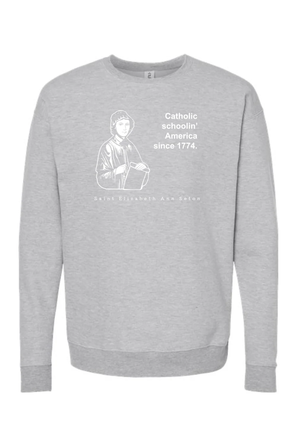 Catholic Schoolin' - St. Elizabeth Ann Seton - Crewneck Sweatshirt - Image 6