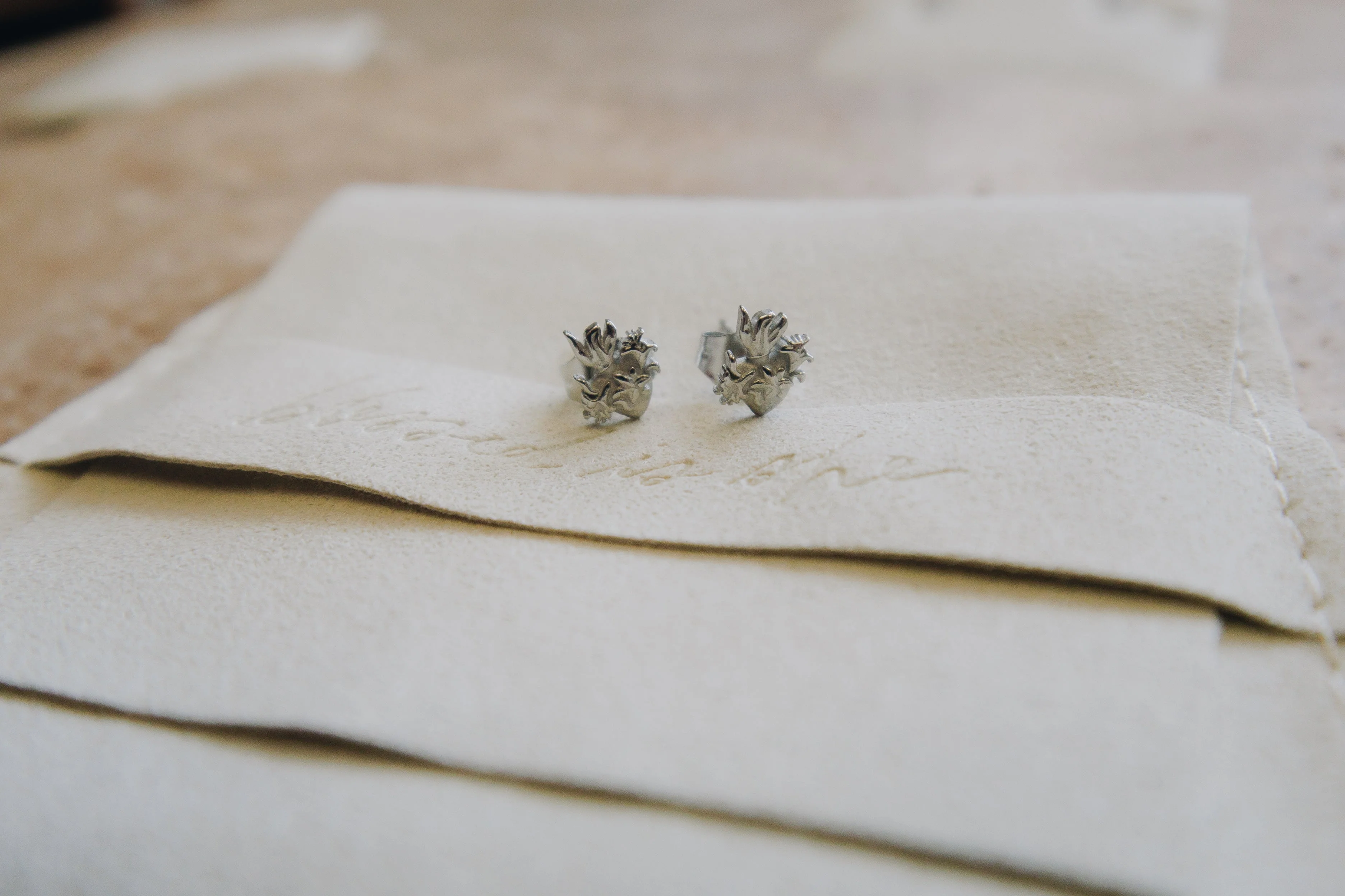 Chaste Heart of Joseph Stud Earrings - Image 5